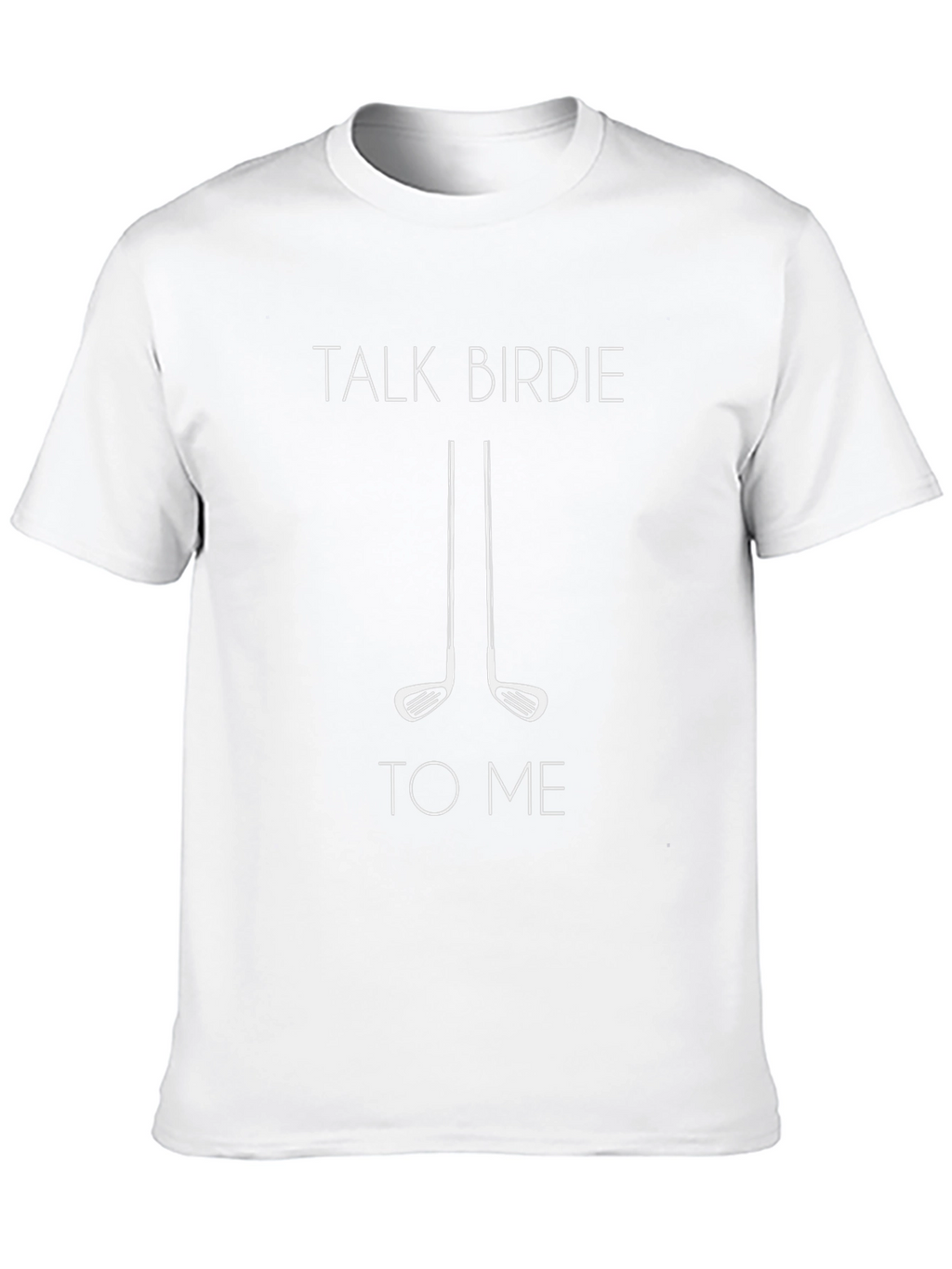 Talk Birdie To Me Black Golf T-Shirt