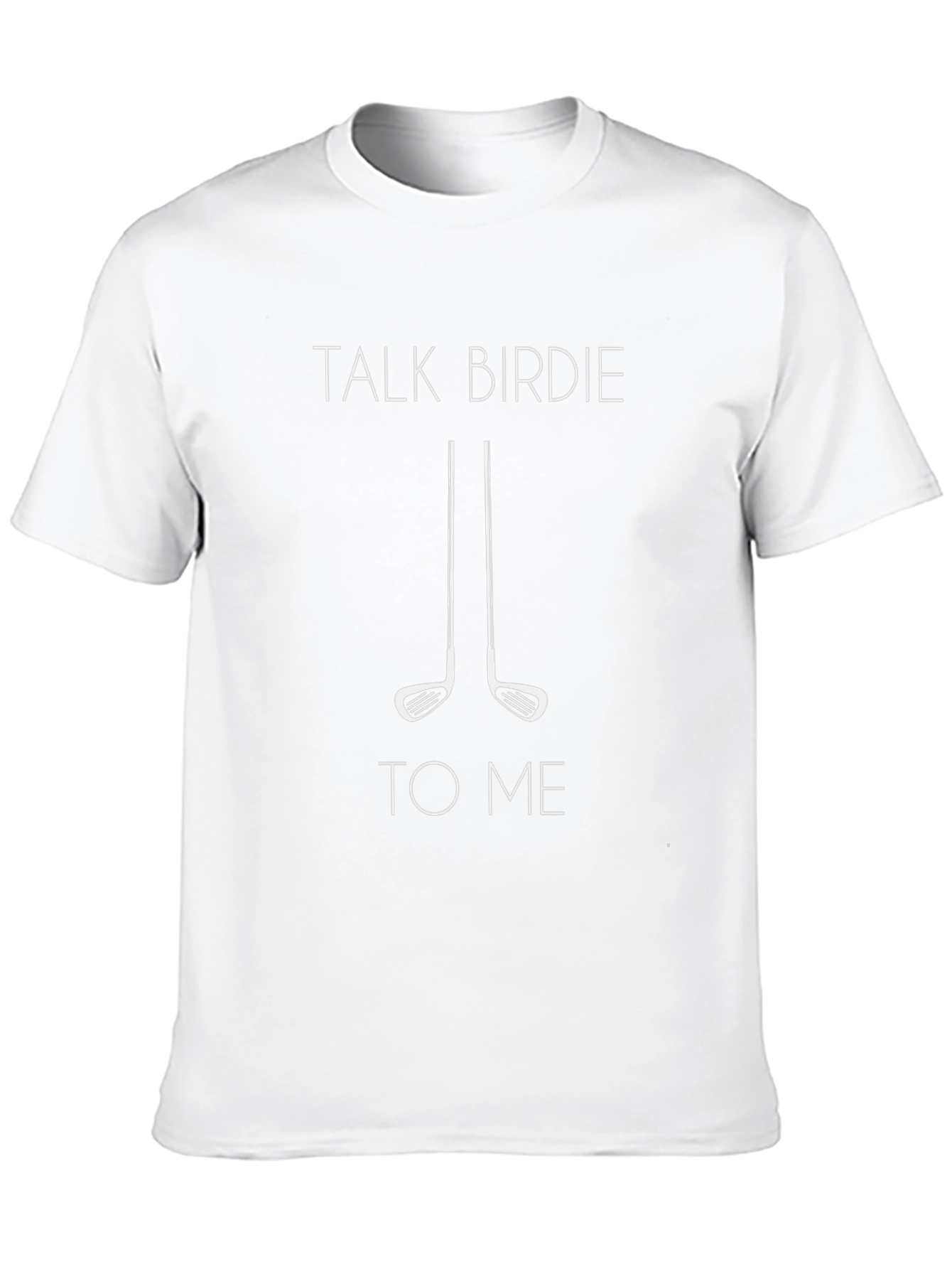 Talk Birdie To Me Black Golf T-Shirt