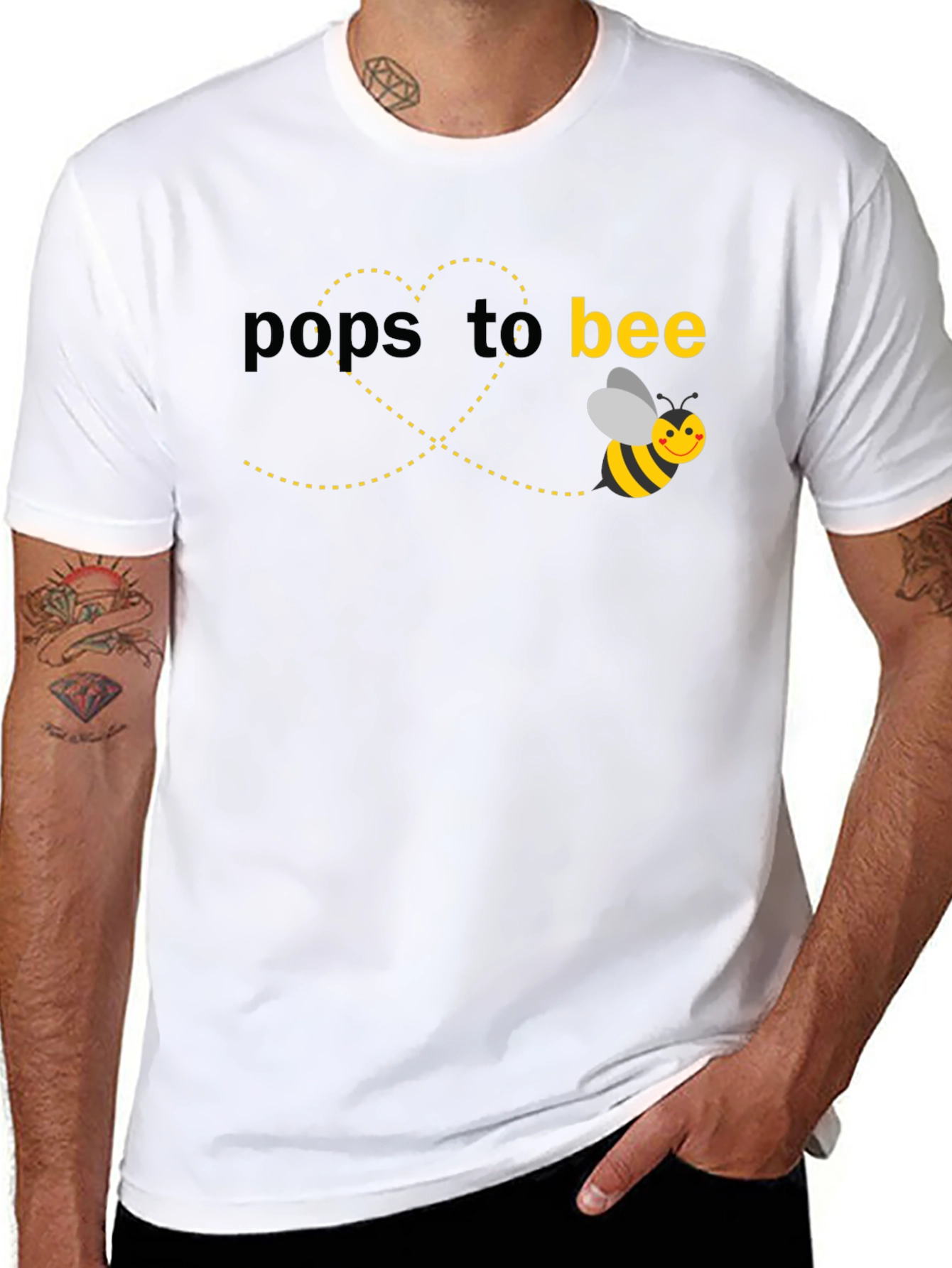 Pops to Bee T-Shirt - New Dad Gift