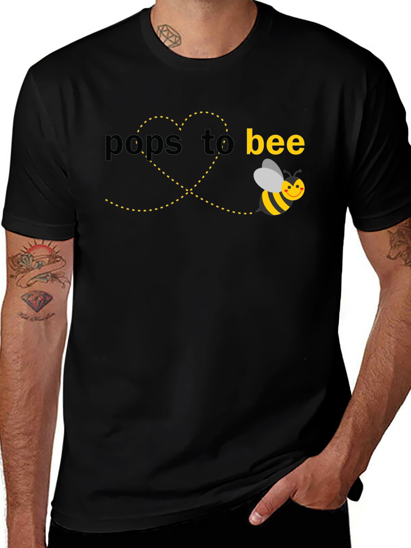 Pops to Bee T-Shirt - New Dad Gift