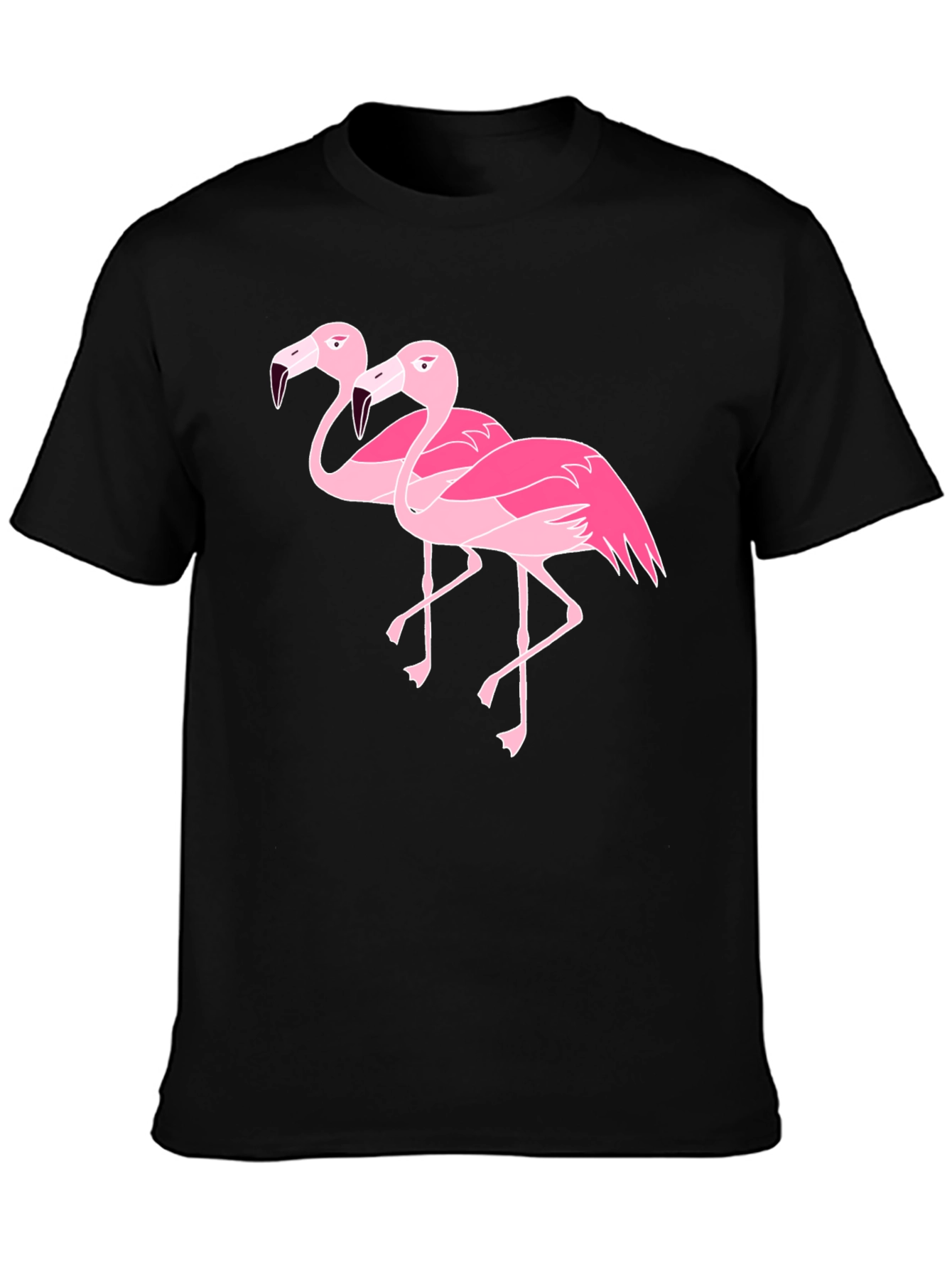 Flamingo Graphic Black T-Shirt