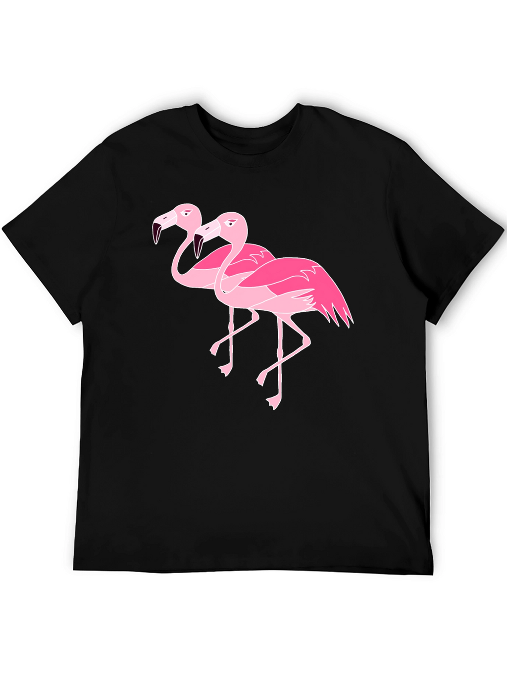 Flamingo Graphic Black T-Shirt