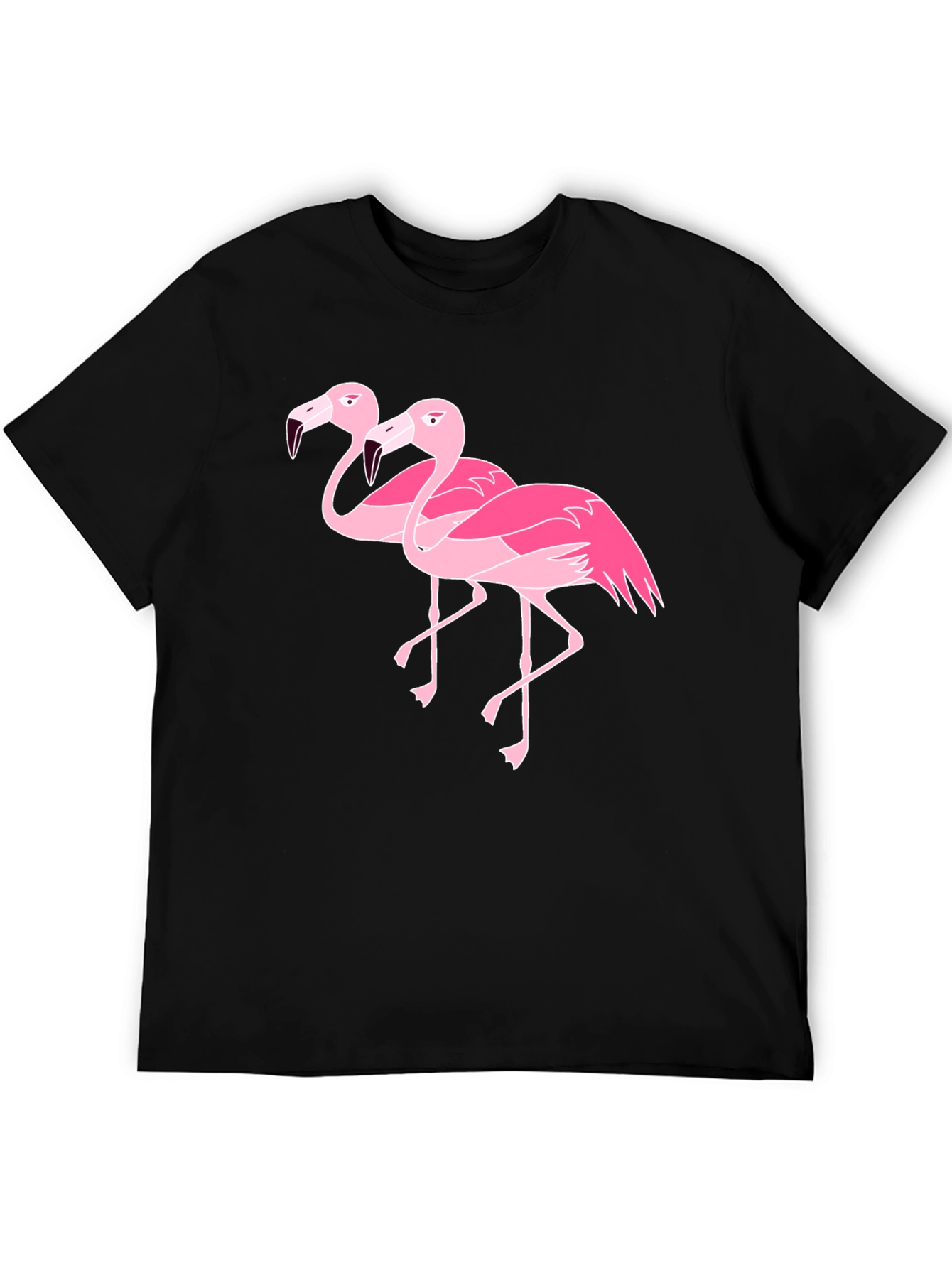 Flamingo Graphic Black T-Shirt