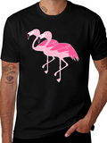 Flamingo Graphic Black T-Shirt