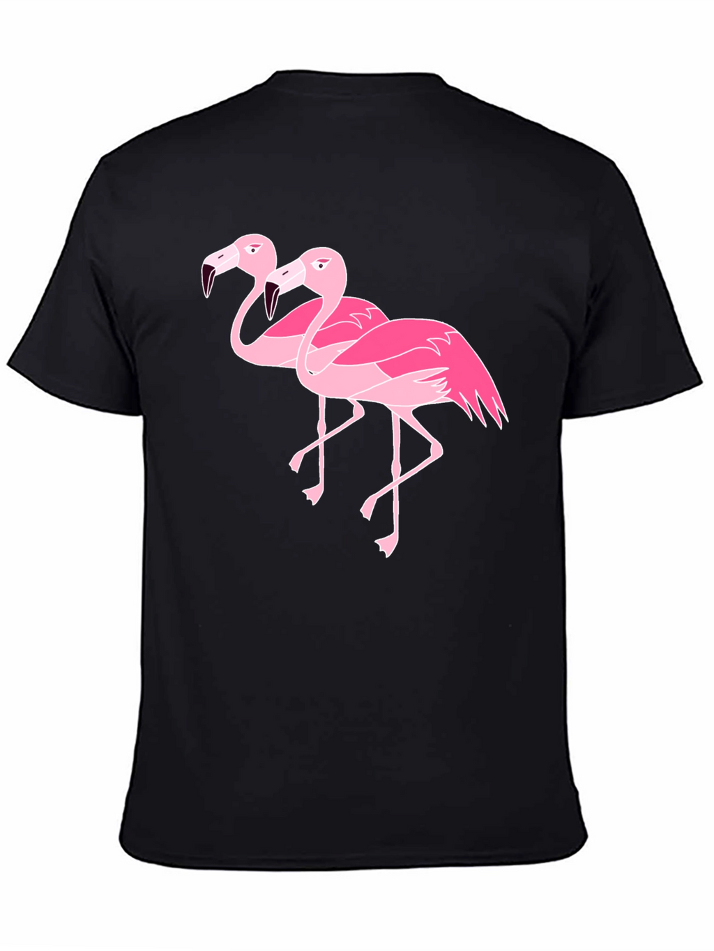 Flamingo Graphic Black T-Shirt
