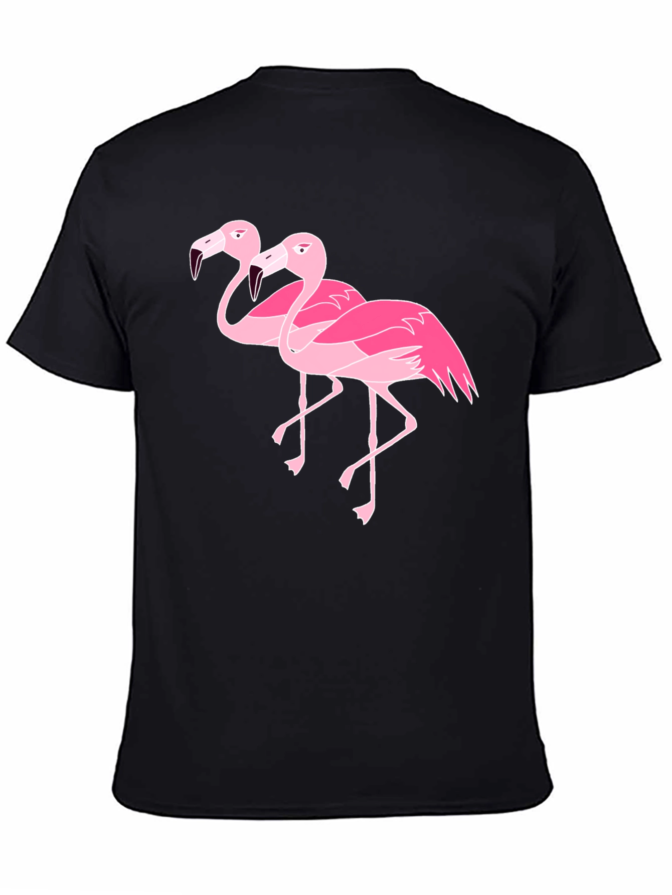 Flamingo Graphic Black T-Shirt