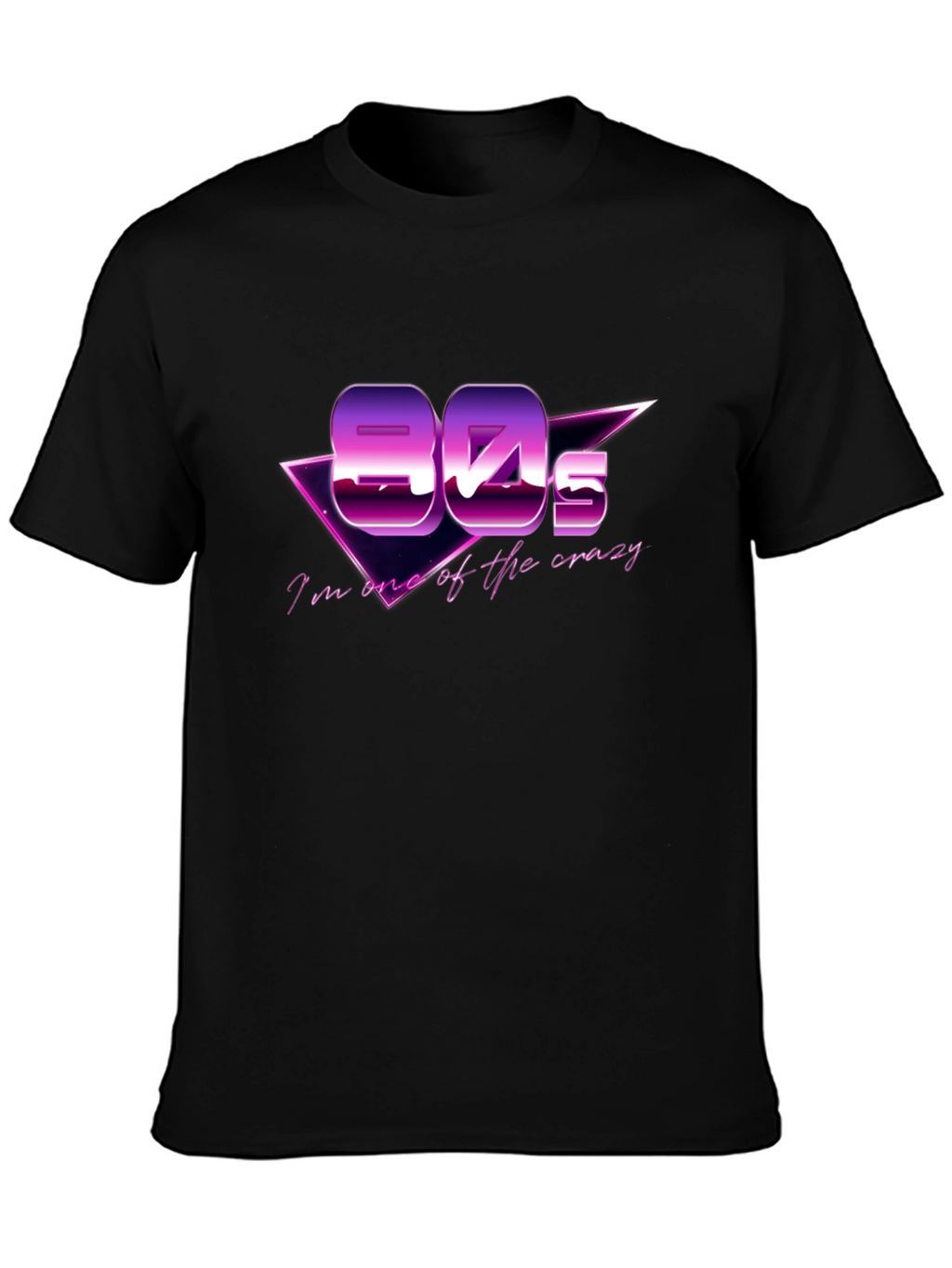 Retro 80s Black T-Shirt