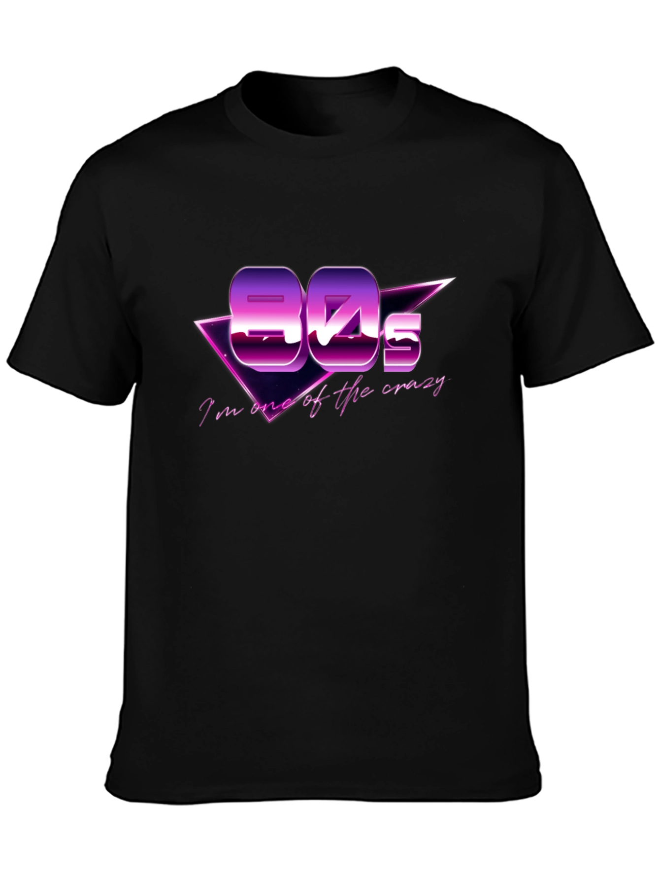 Retro 80s Black T-Shirt