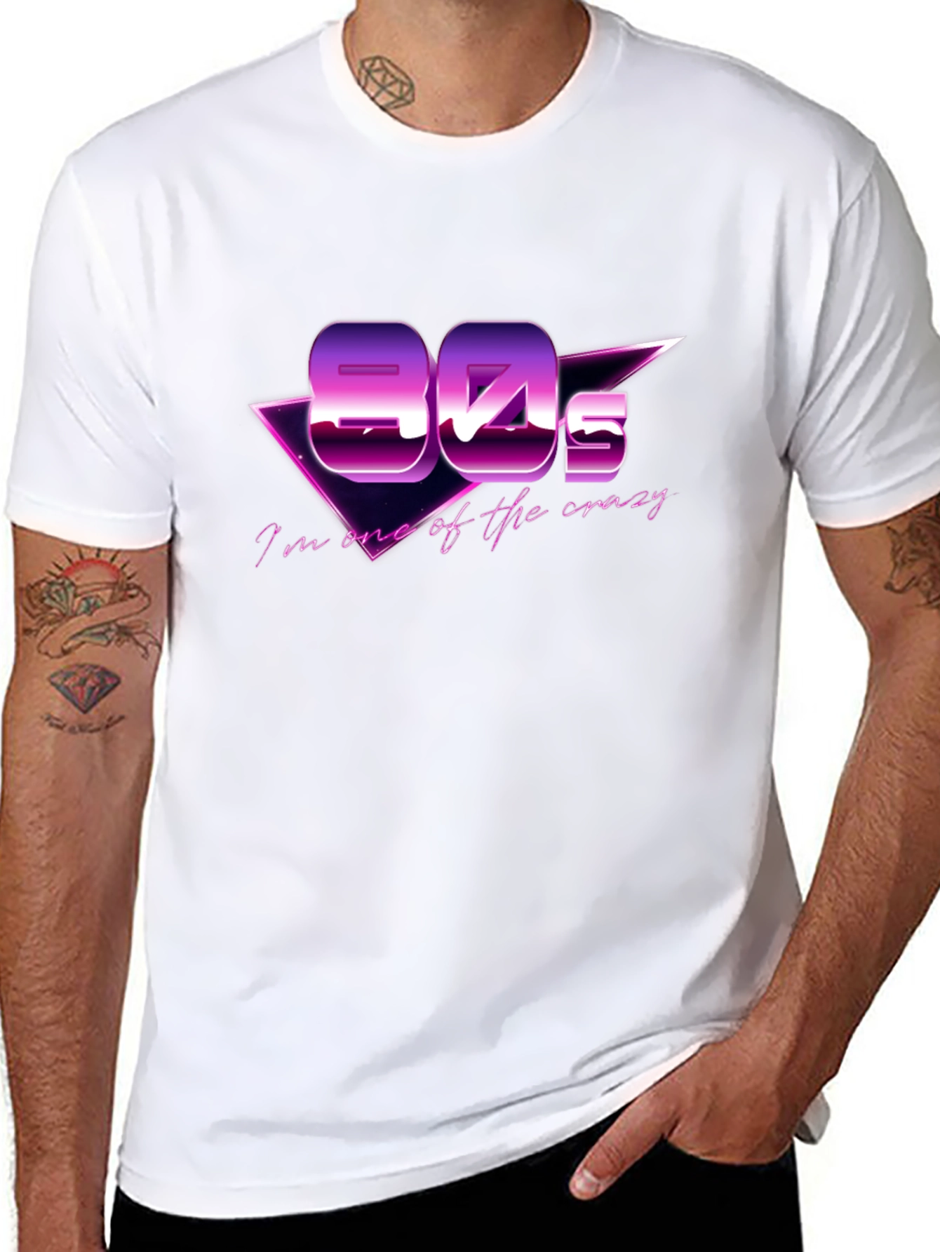 Retro 80s Black T-Shirt