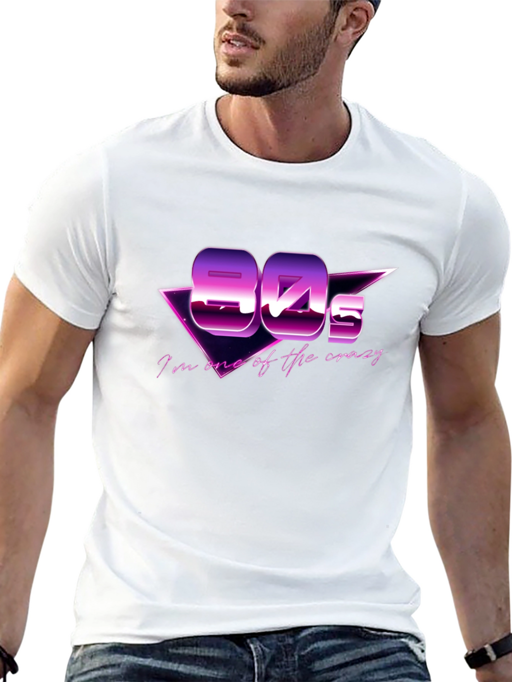 Retro 80s Black T-Shirt