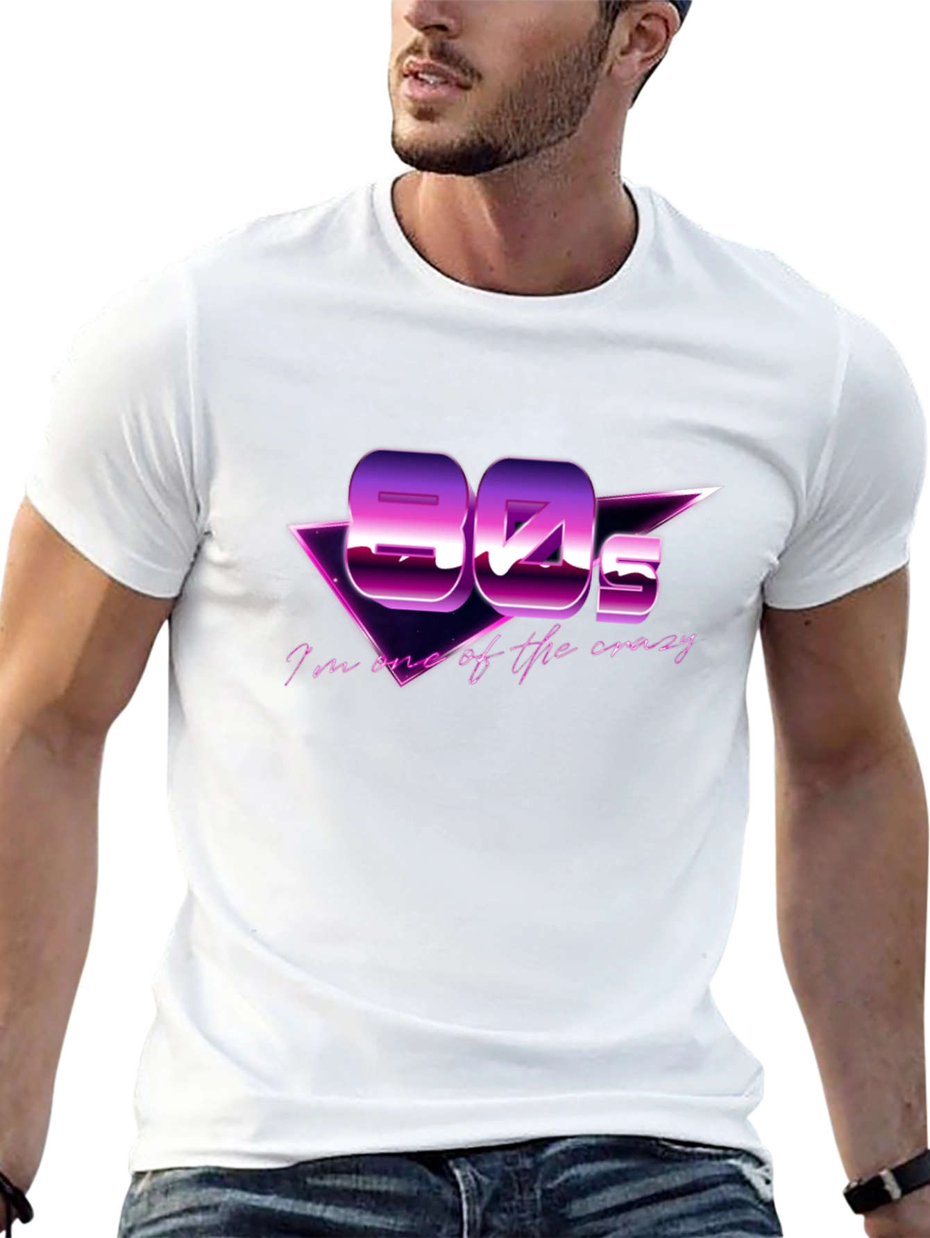 Retro 80s Black T-Shirt