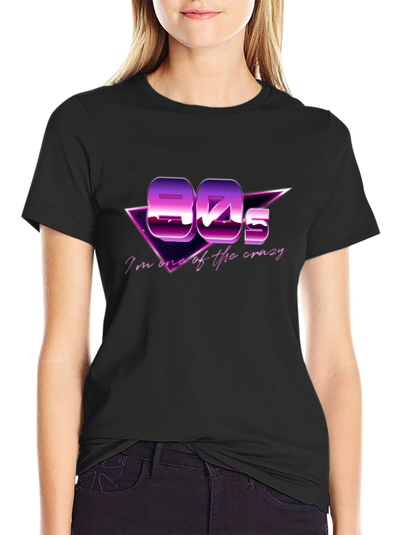 Retro 80s Black T-Shirt