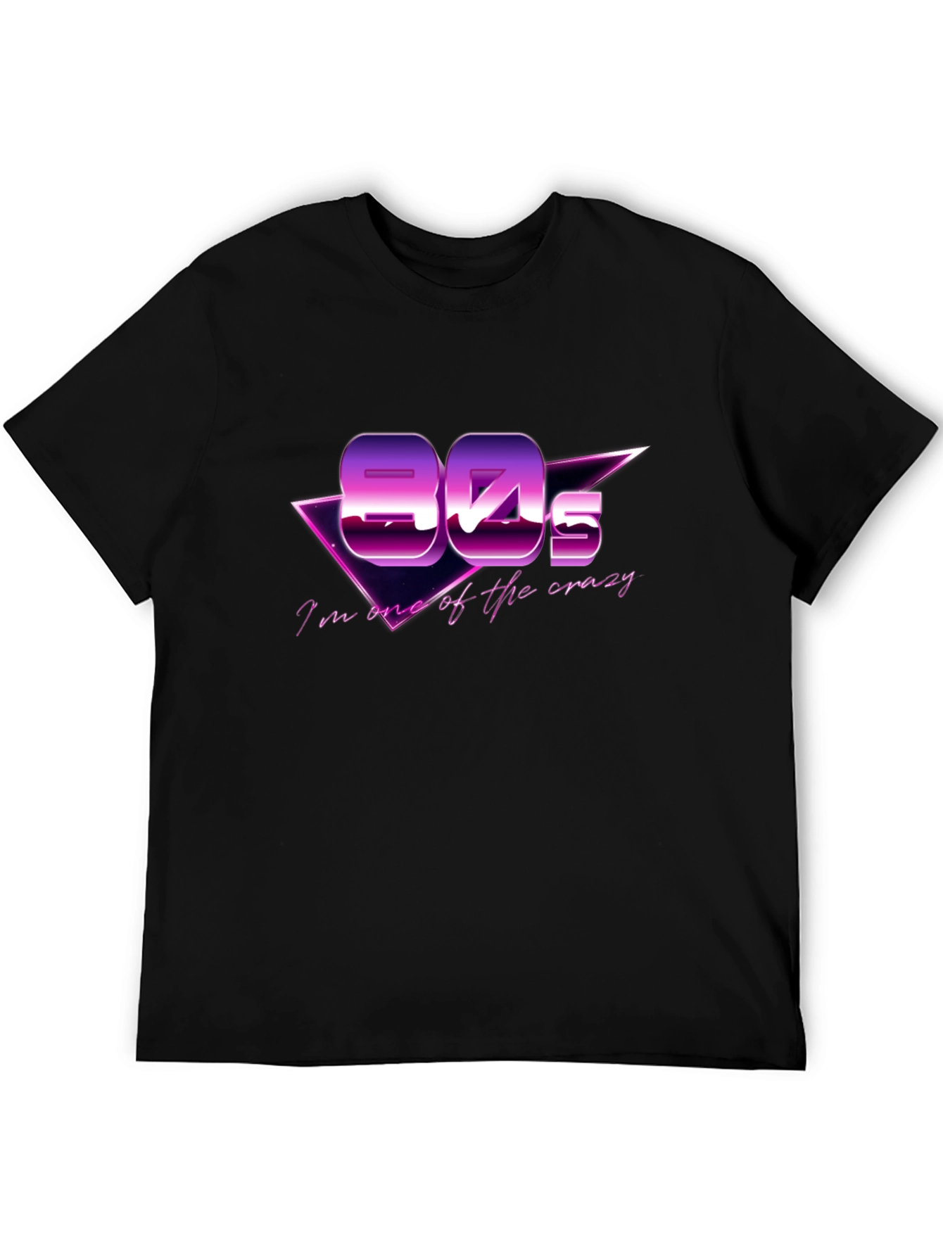Retro 80s Black T-Shirt