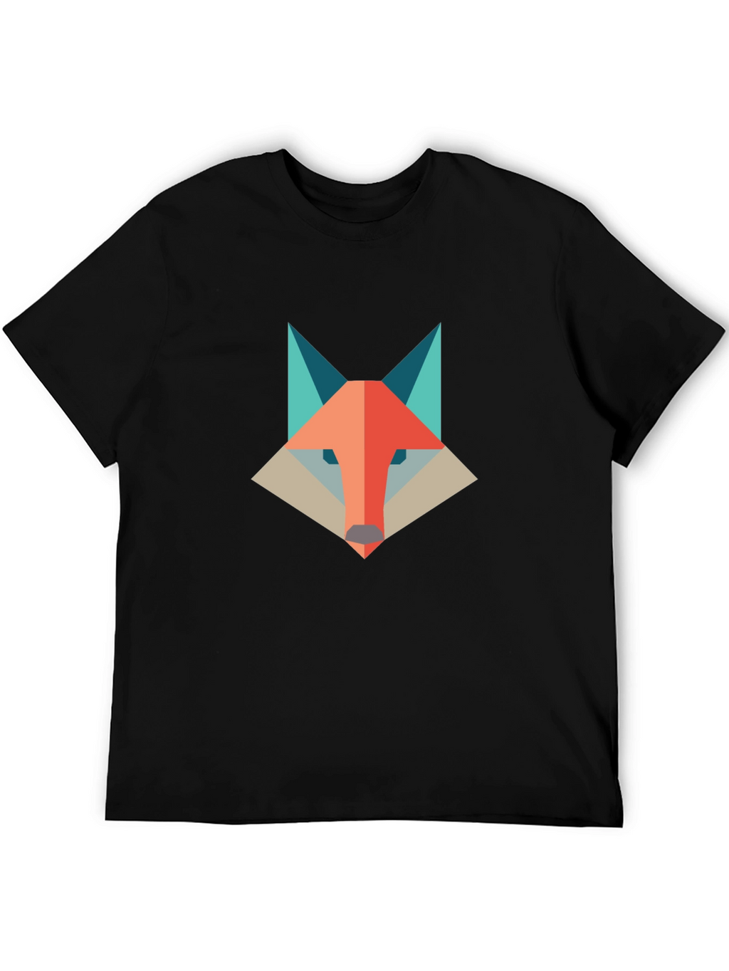 Geometric Fox Graphic Tee - Modern & Stylish
