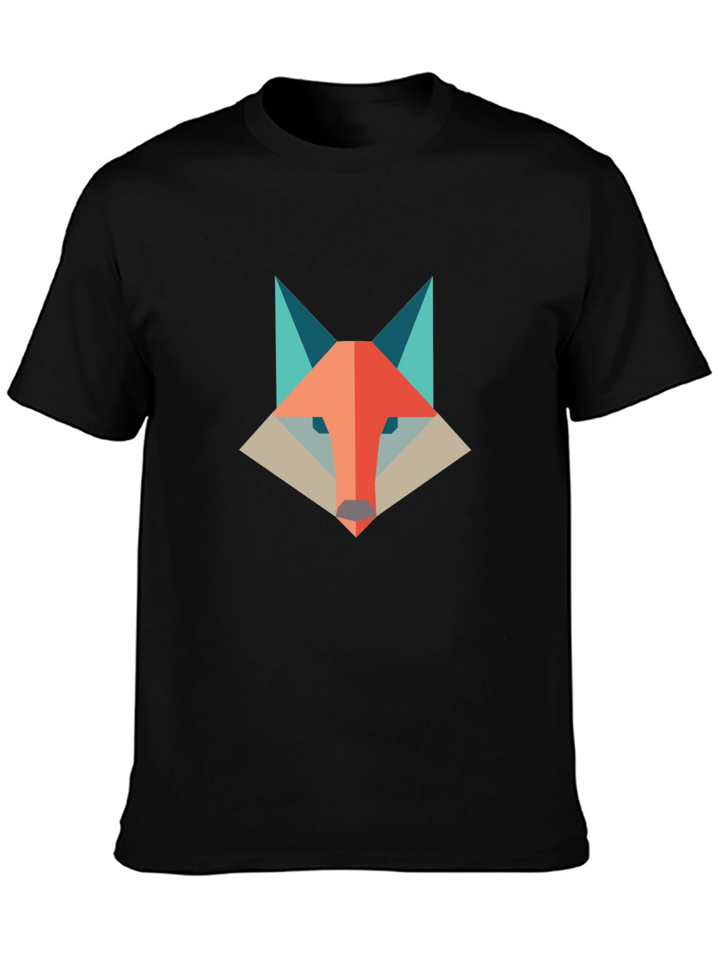 Geometric Fox Graphic Tee - Modern & Stylish