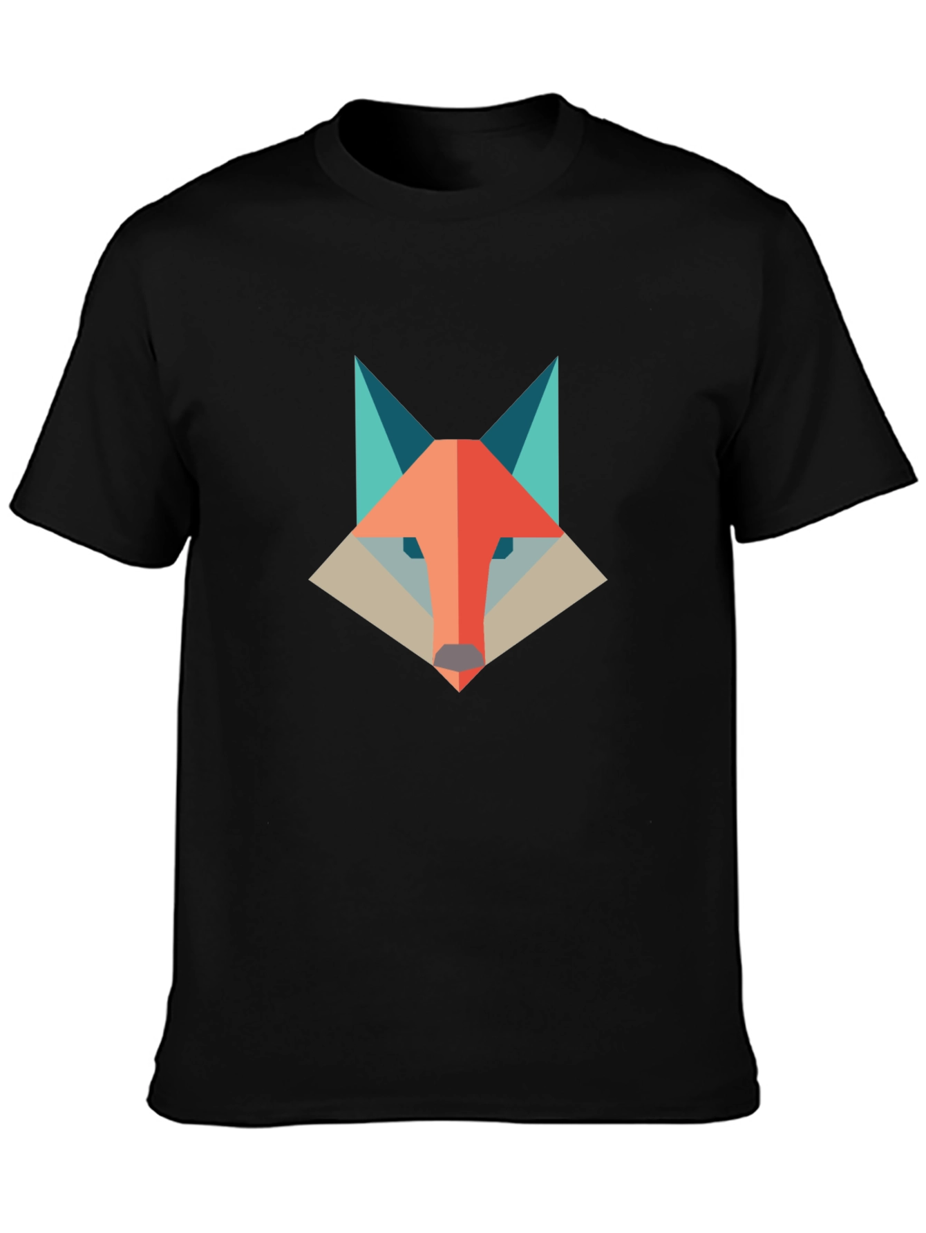 Geometric Fox Graphic Tee - Modern & Stylish