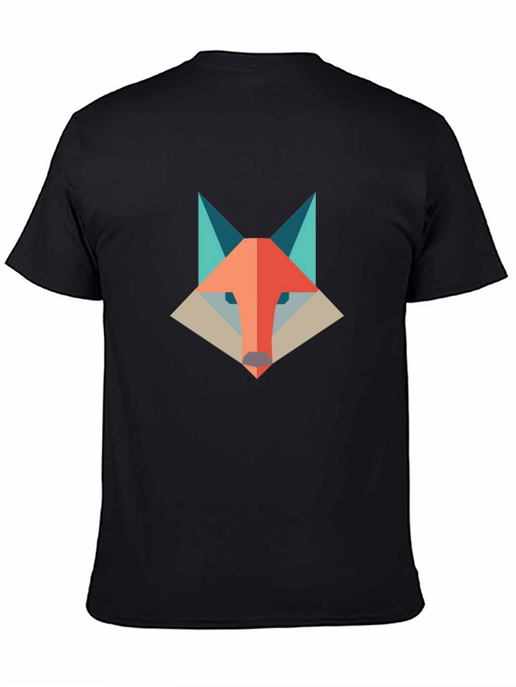 Geometric Fox Graphic Tee - Modern & Stylish