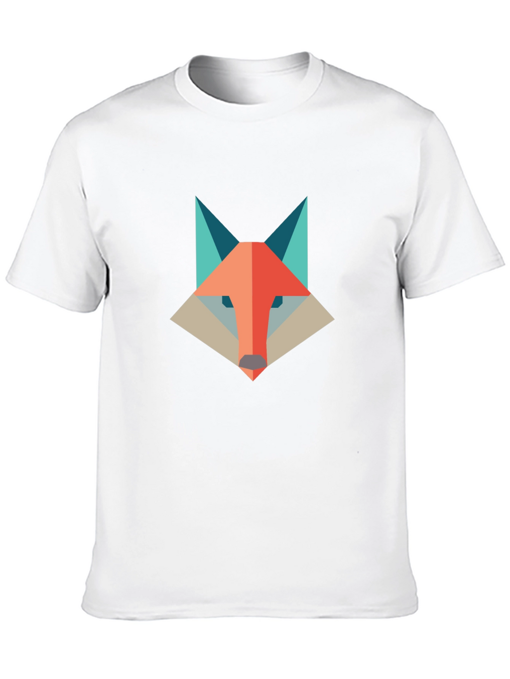 Geometric Fox Graphic Tee - Modern & Stylish