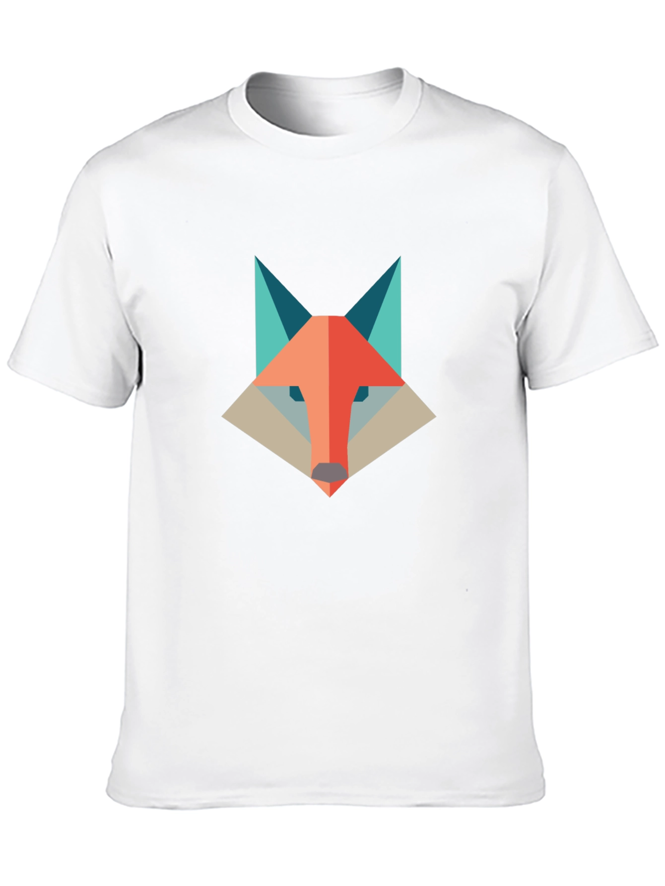 Geometric Fox Graphic Tee - Modern & Stylish