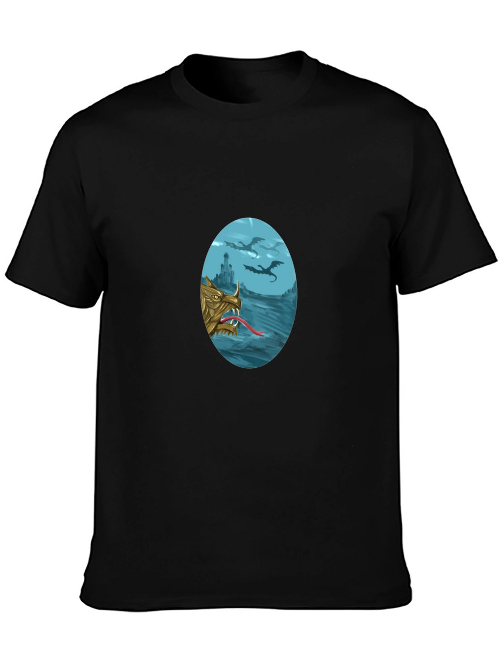 Dragon Graphic T-Shirt - Fantasy Style