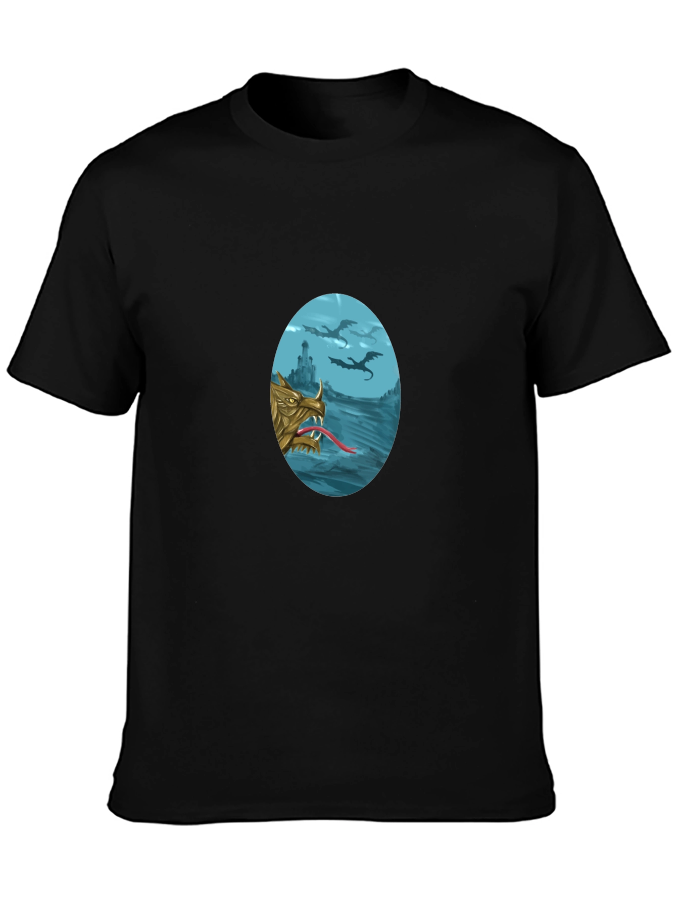 Dragon Graphic T-Shirt - Fantasy Style