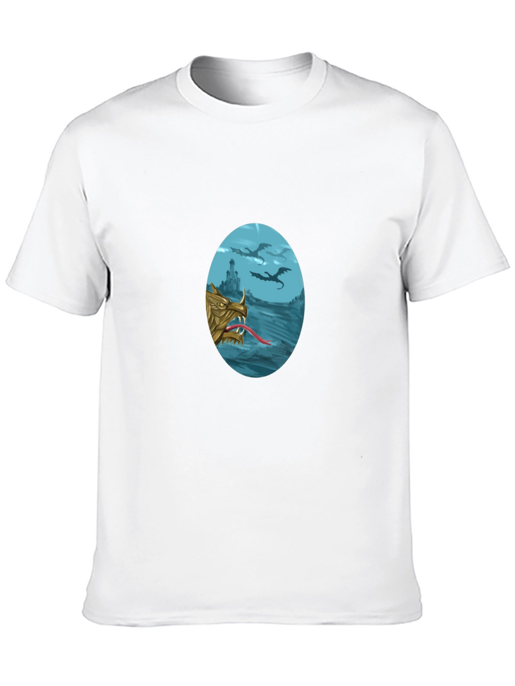Dragon Graphic T-Shirt - Fantasy Style