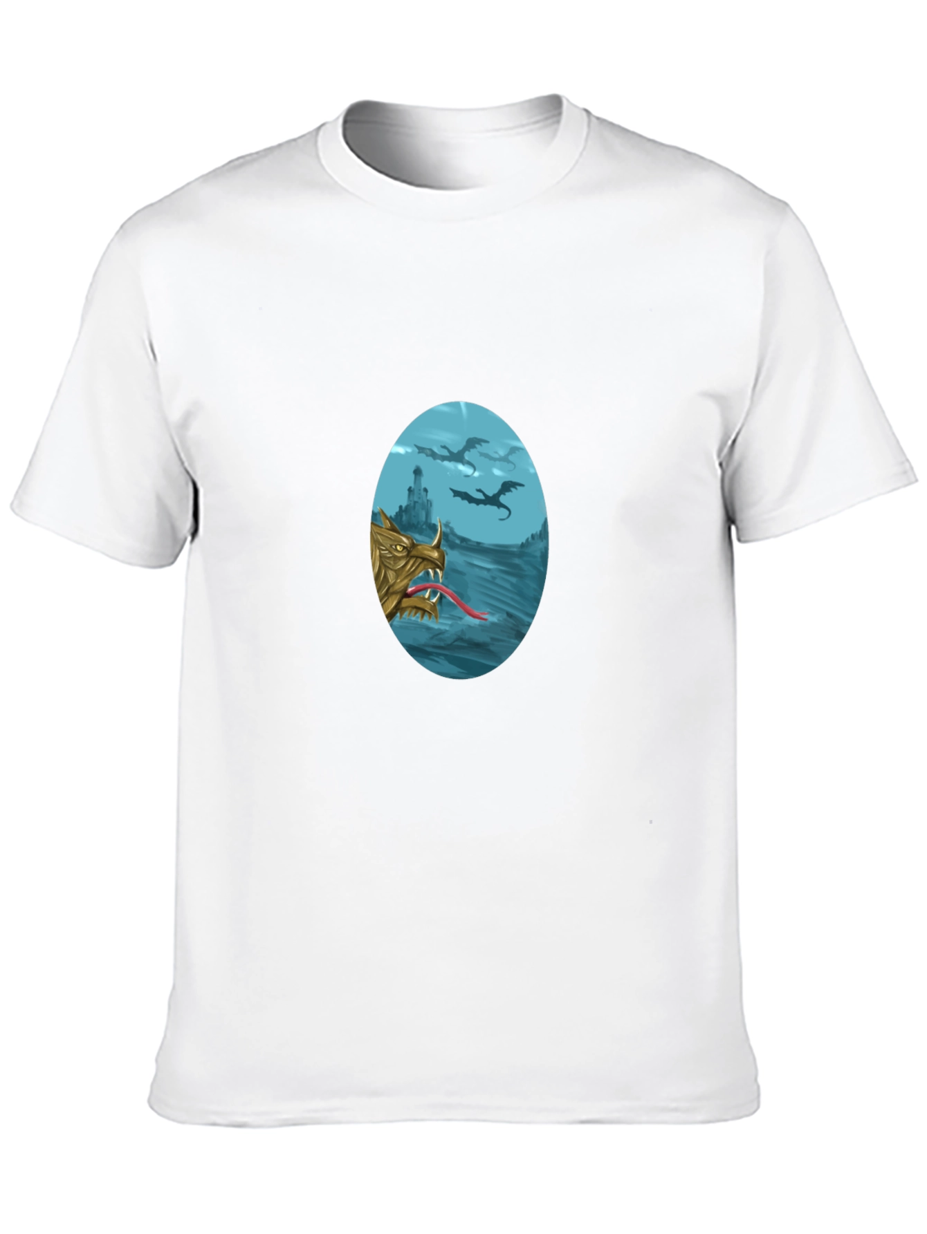 Dragon Graphic T-Shirt - Fantasy Style