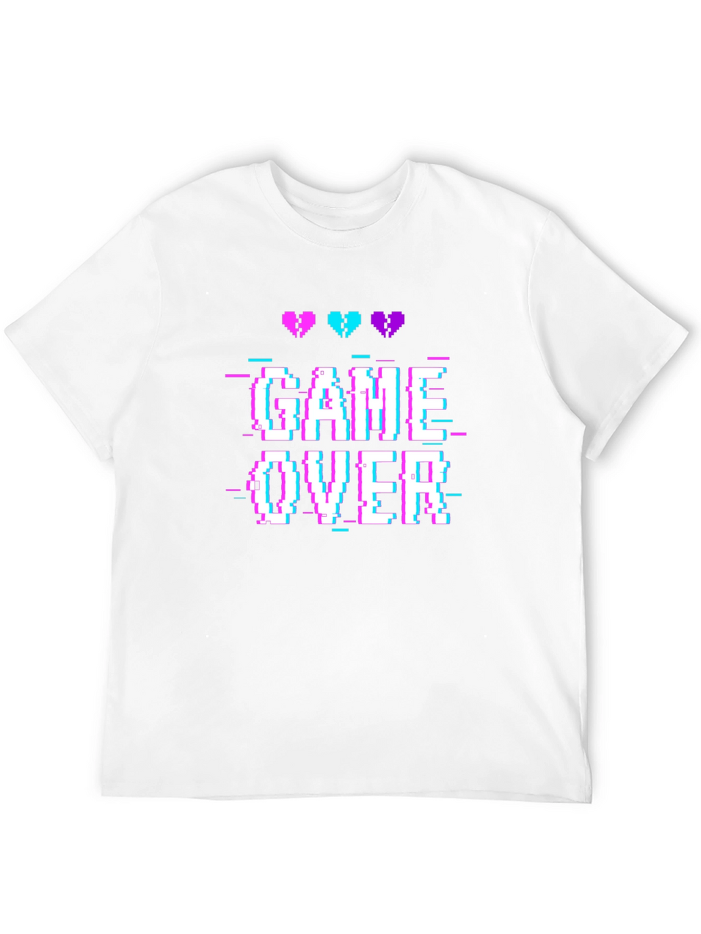 Game Over Pixel Art T-Shirt - Retro Gaming Tee