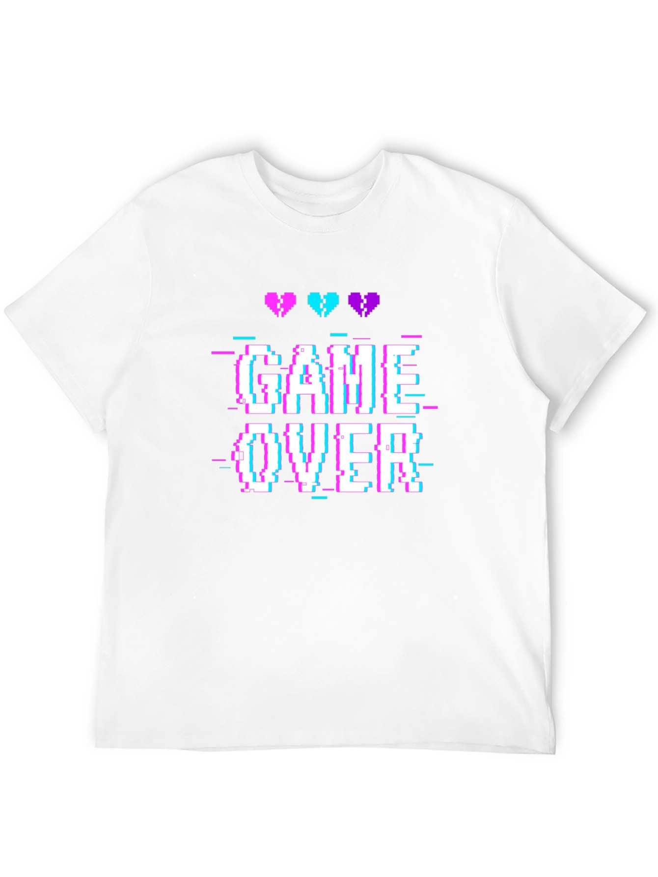 Game Over Pixel Art T-Shirt - Retro Gaming Tee