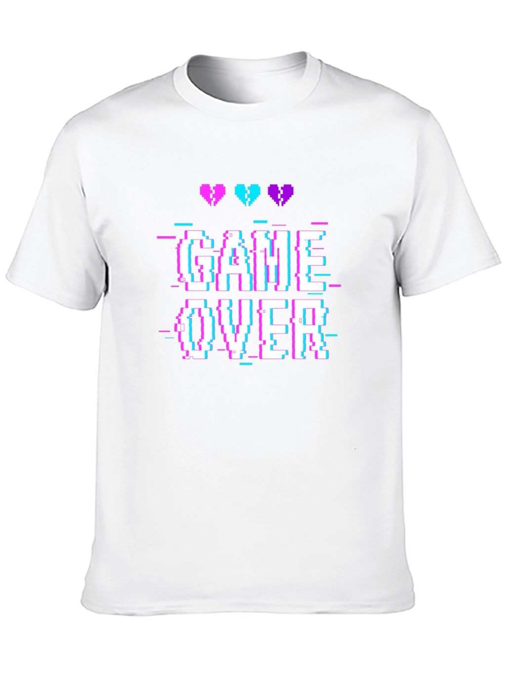 Game Over Pixel Art T-Shirt - Retro Gaming Tee