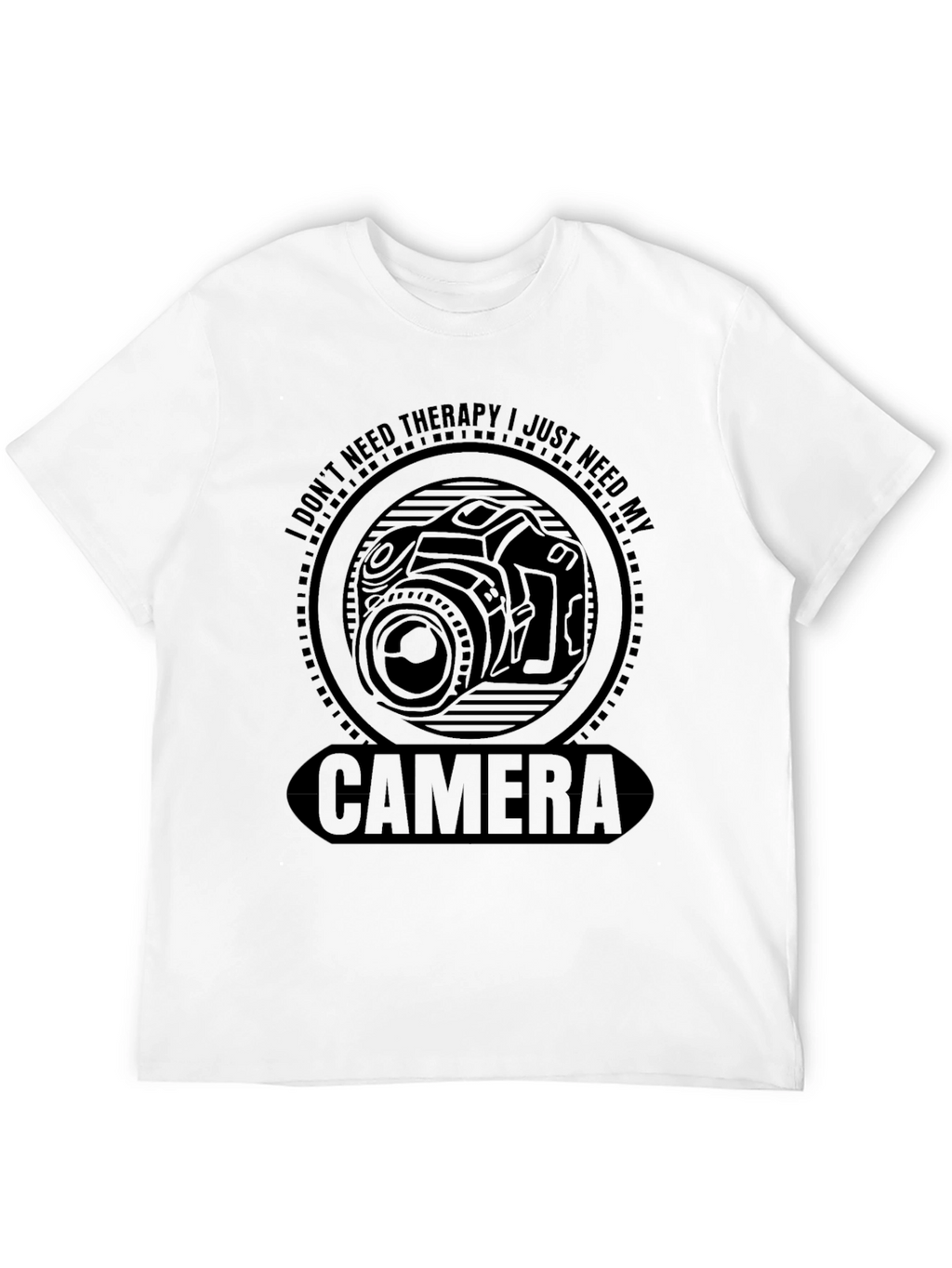 Camera Therapy Graphic T-Shirt - Photography Lover Tee