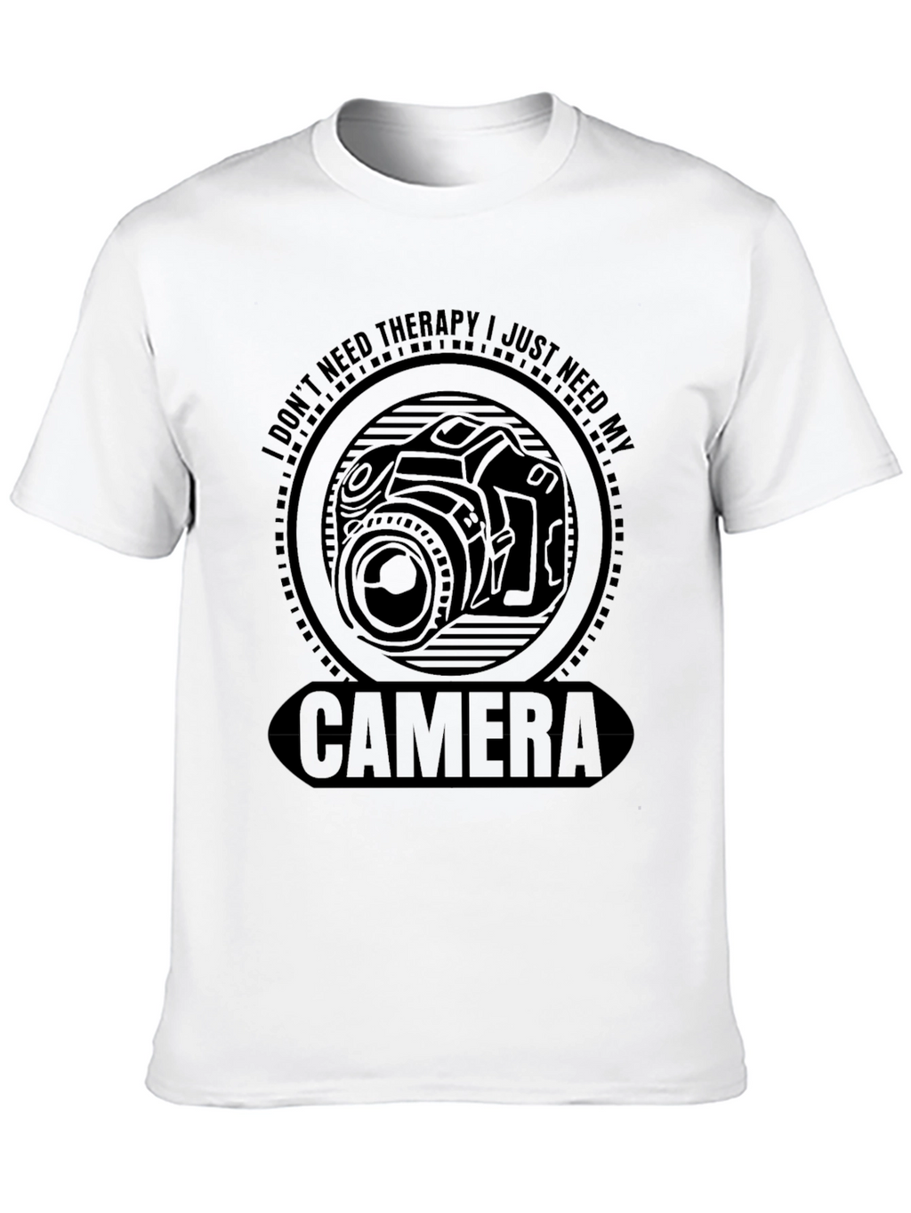 Camera Therapy Graphic T-Shirt - Photography Lover Tee