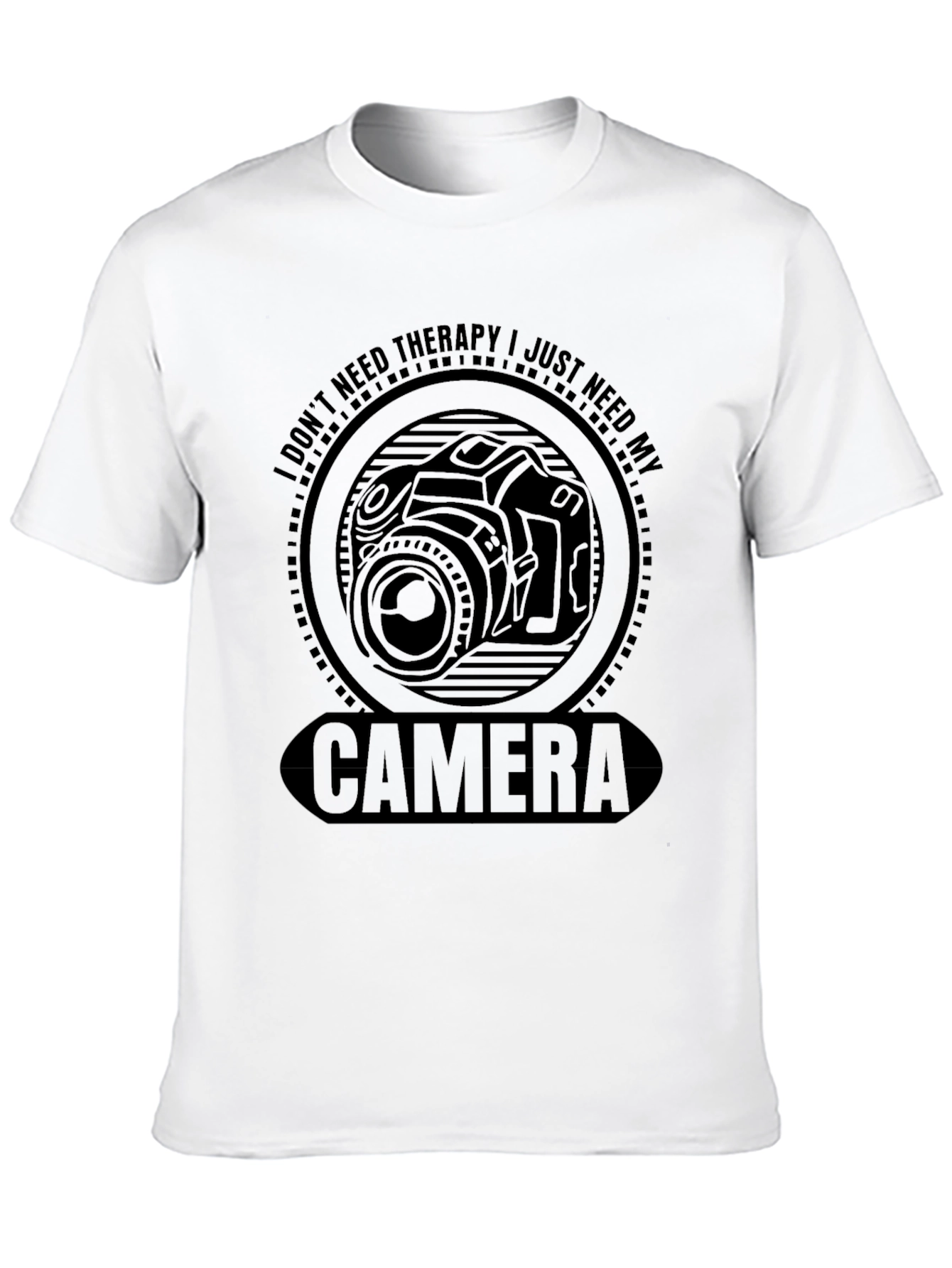 Camera Therapy Graphic T-Shirt - Photography Lover Tee