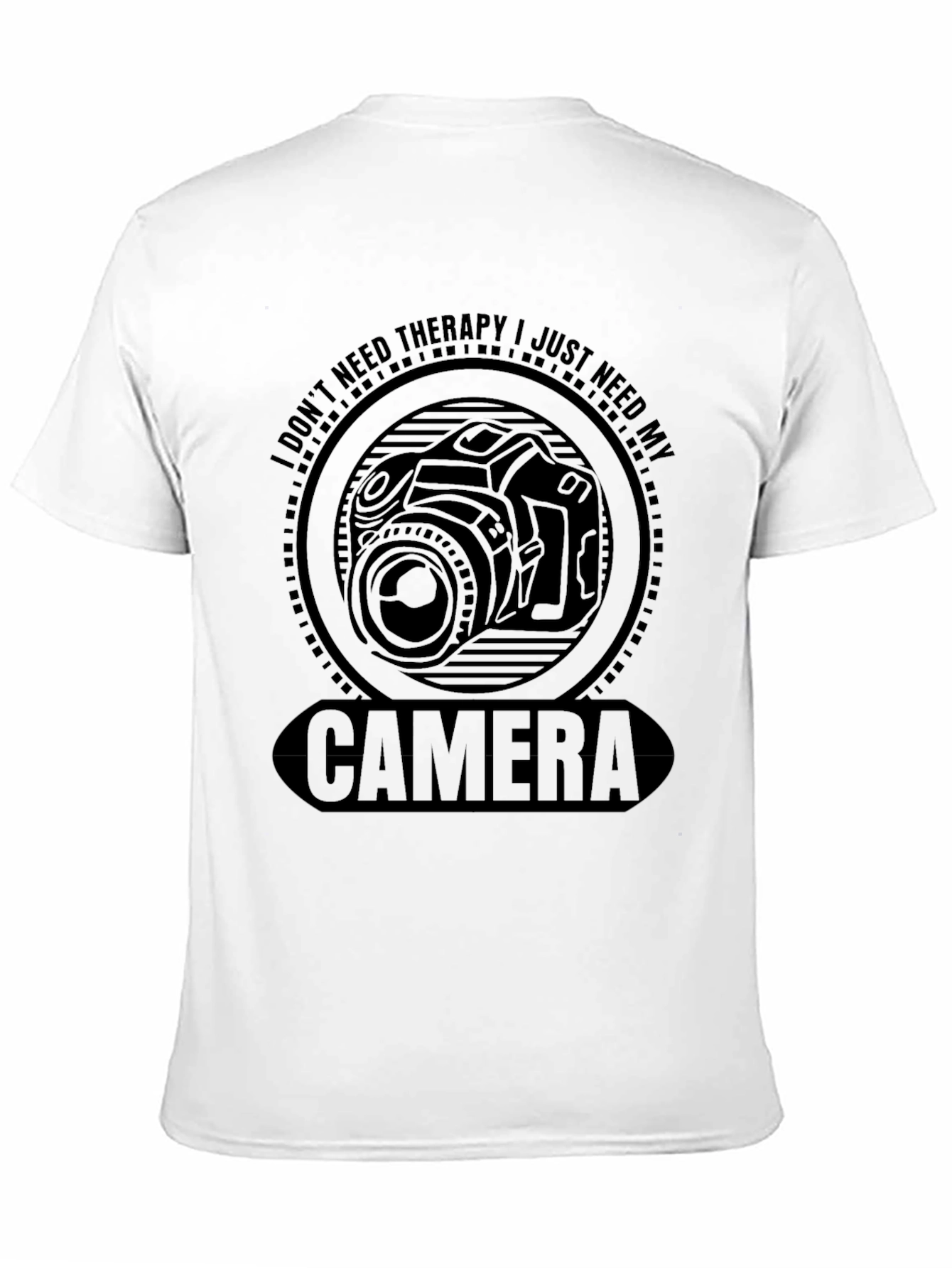 Camera Therapy Graphic T-Shirt - Photography Lover Tee