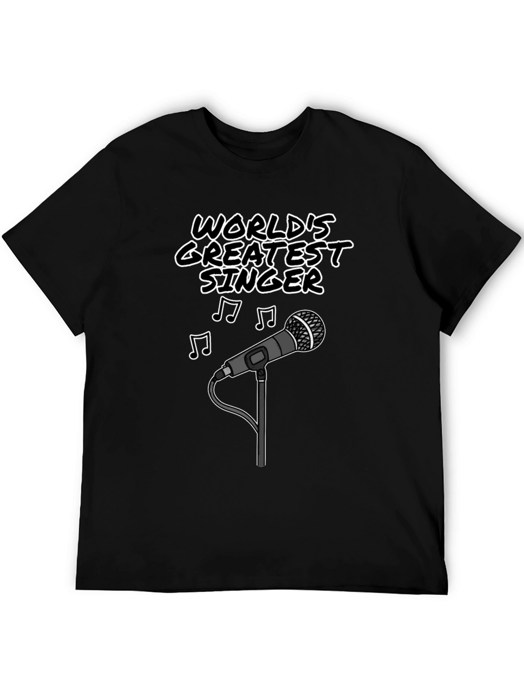 Worlds Greatest Singer T-Shirt - Music Lover Tee