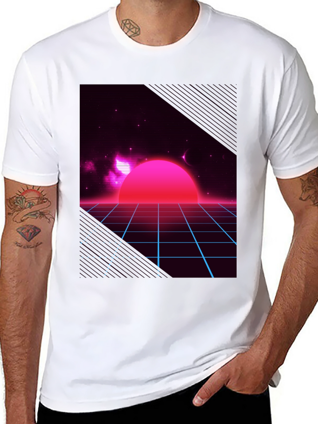 Retro Wave T-Shirt - Synthwave Design