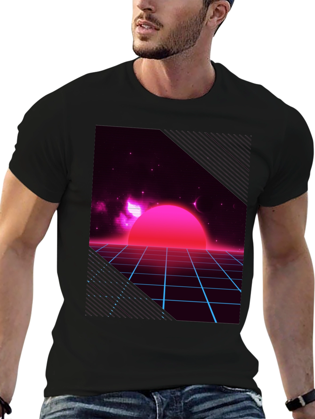 Retro Wave T-Shirt - Synthwave Design