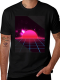 Retro Wave T-Shirt - Synthwave Design