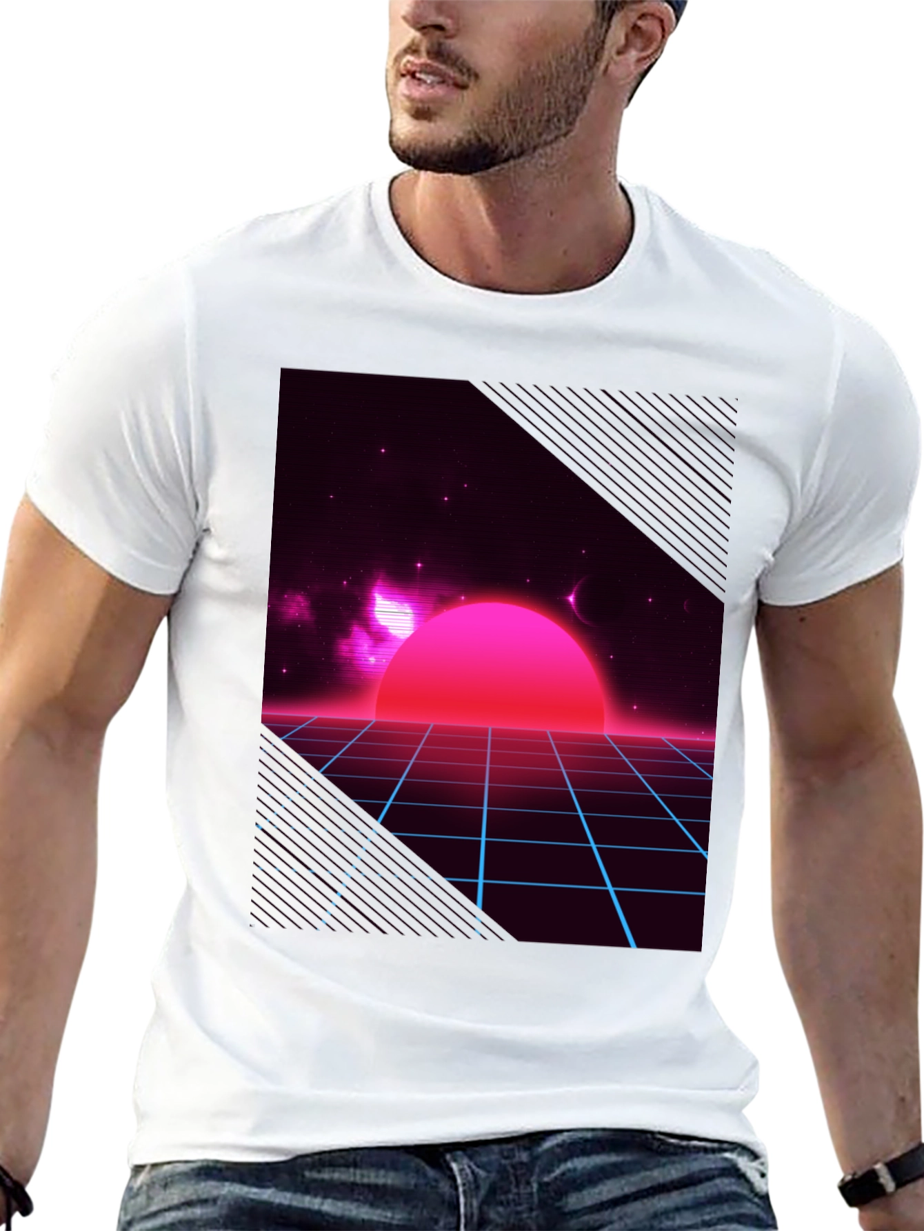 Retro Wave T-Shirt - Synthwave Design