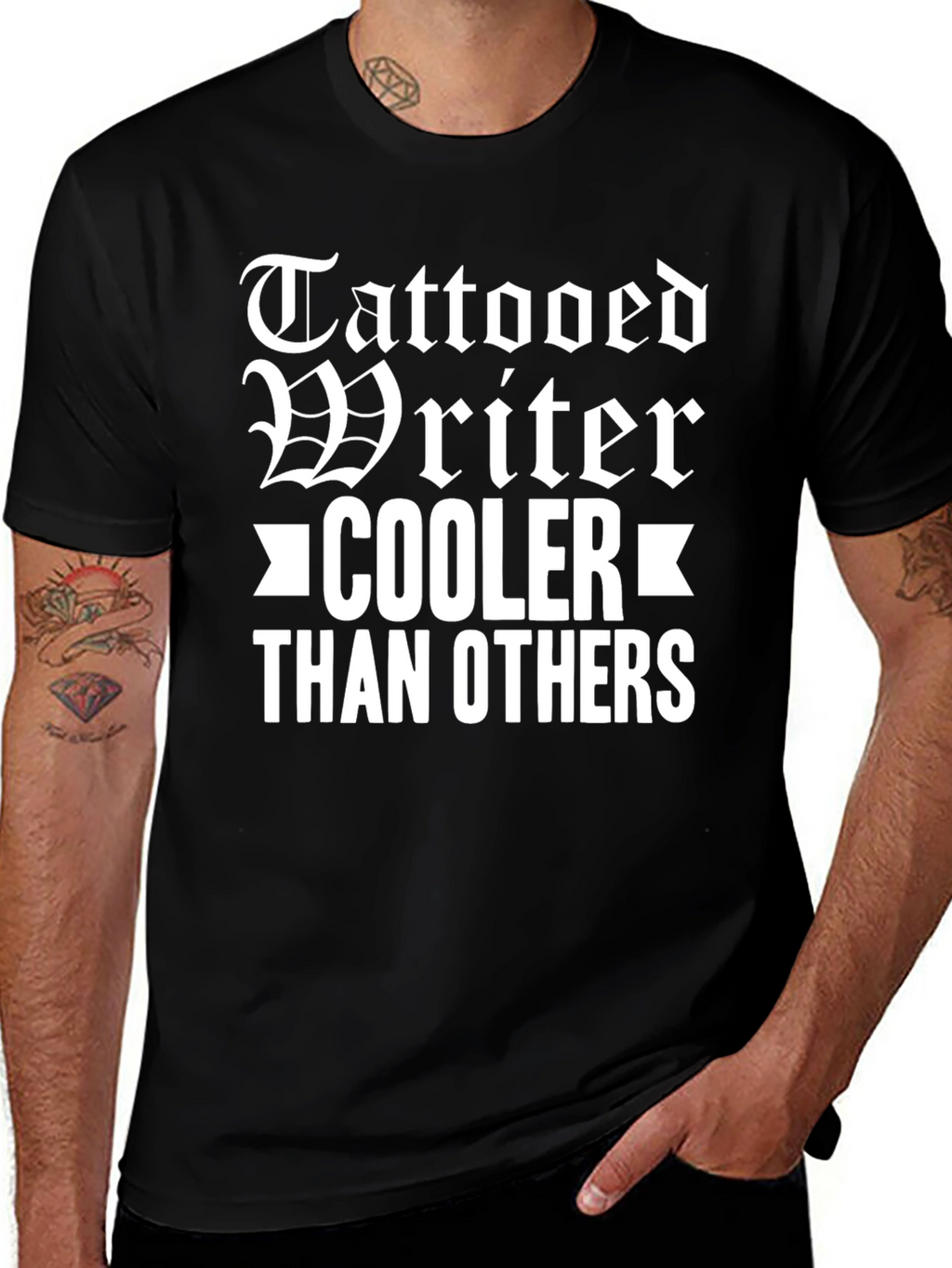 Tattooed Writer T-Shirt - Cool & Unique