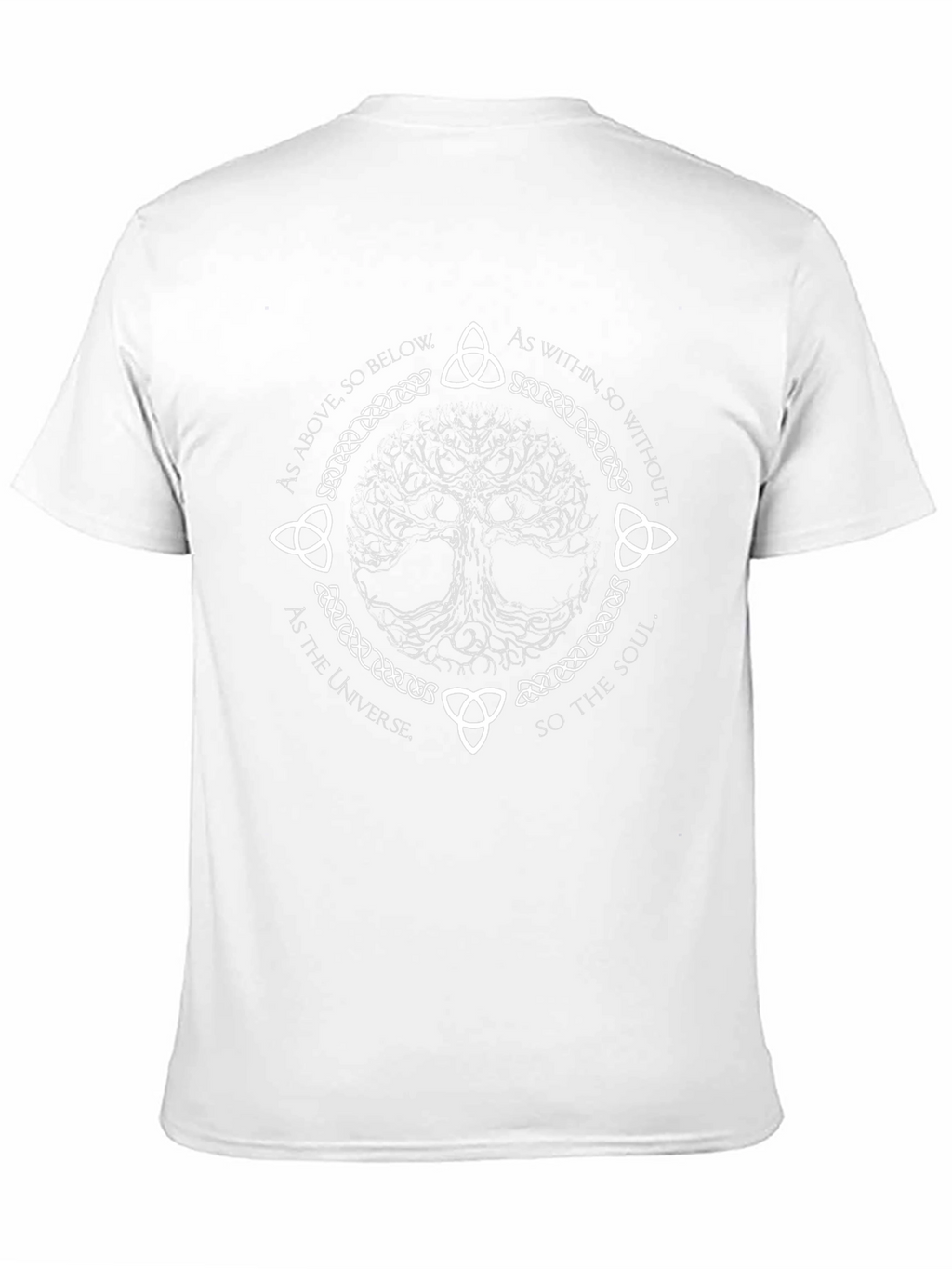 Tree of Life Celtic Knotwork Black T-Shirt