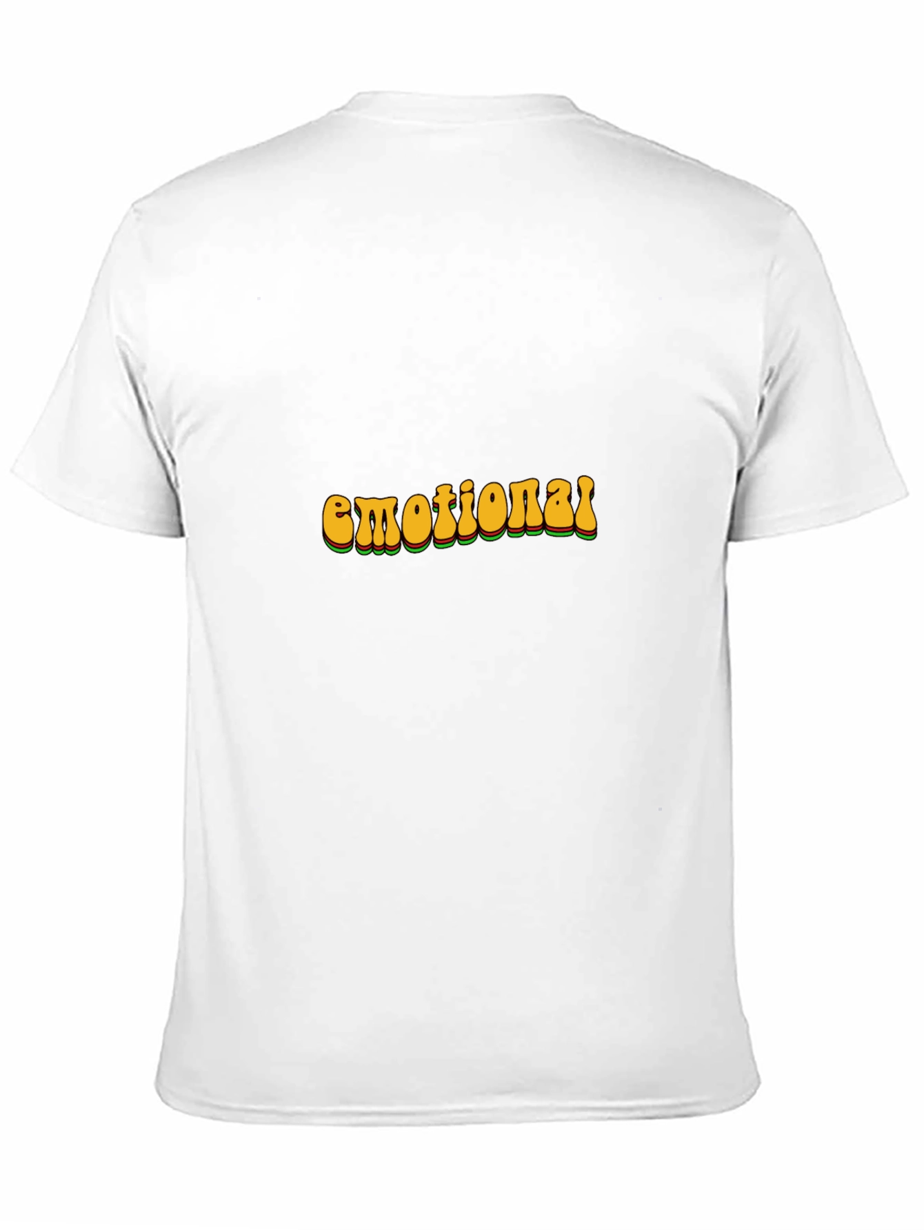 Retro Emotional Graphic T-Shirt - Black