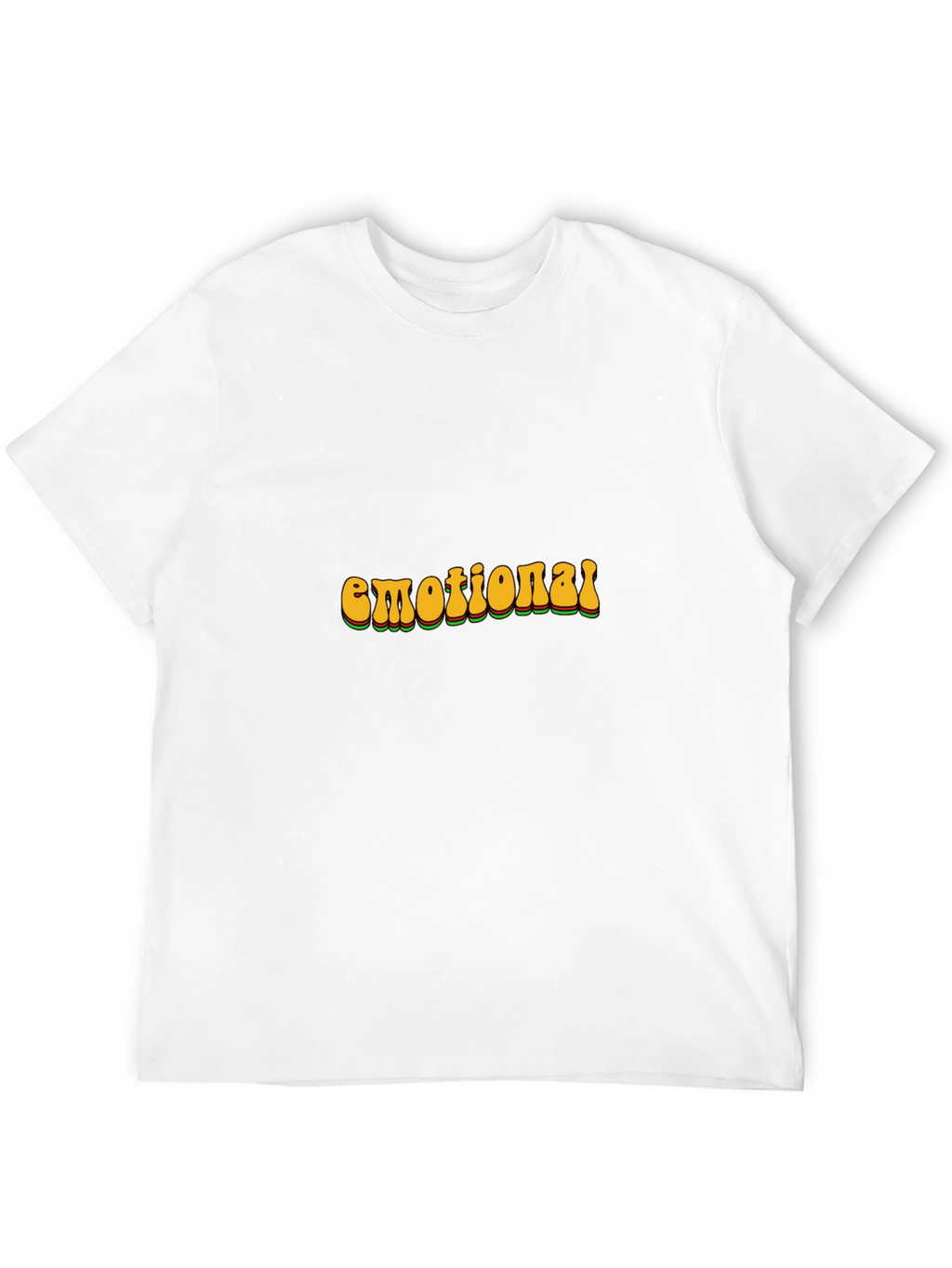 Retro Emotional Graphic T-Shirt - Black