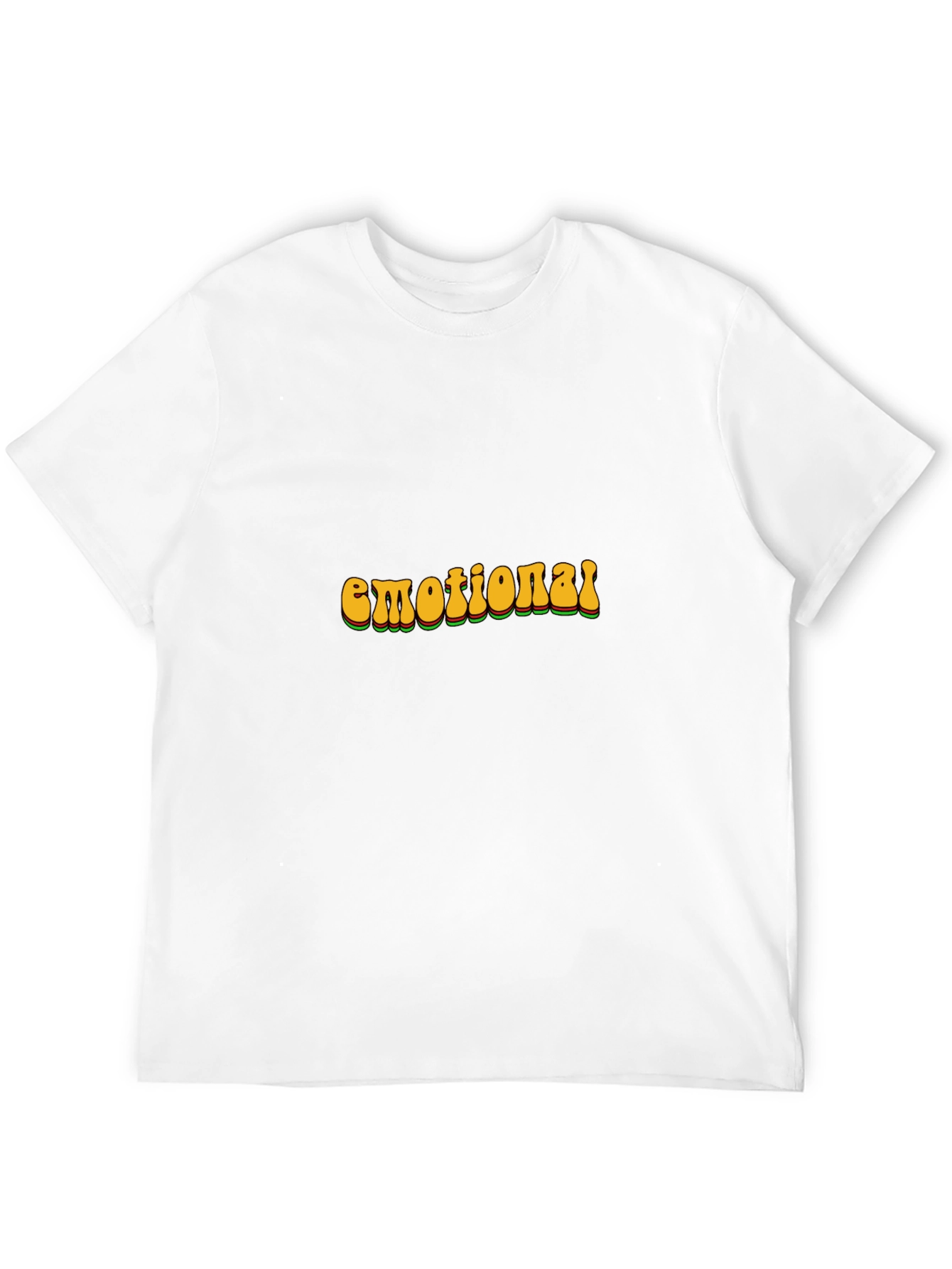 Retro Emotional Graphic T-Shirt - Black