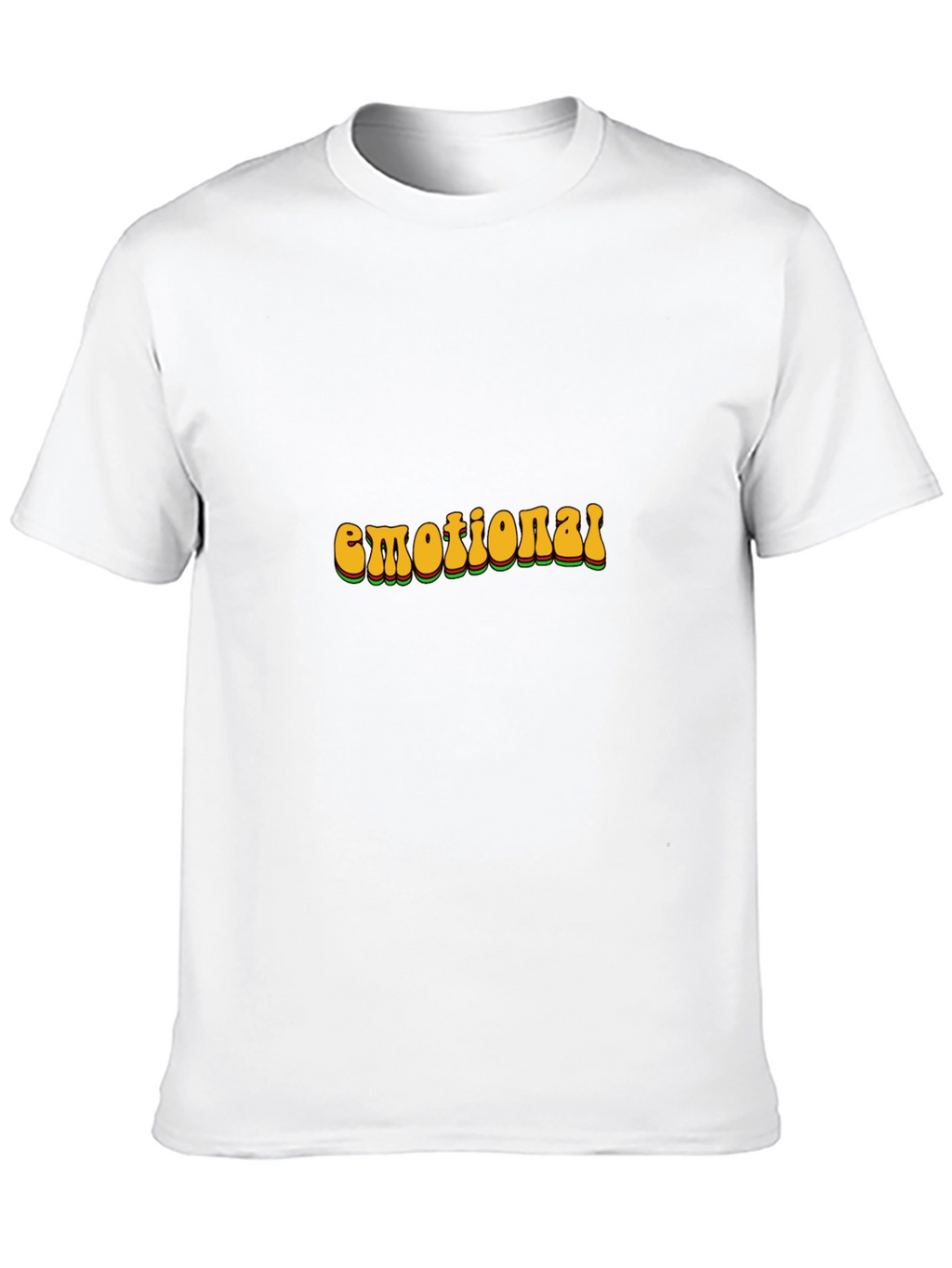 Retro Emotional Graphic T-Shirt - Black