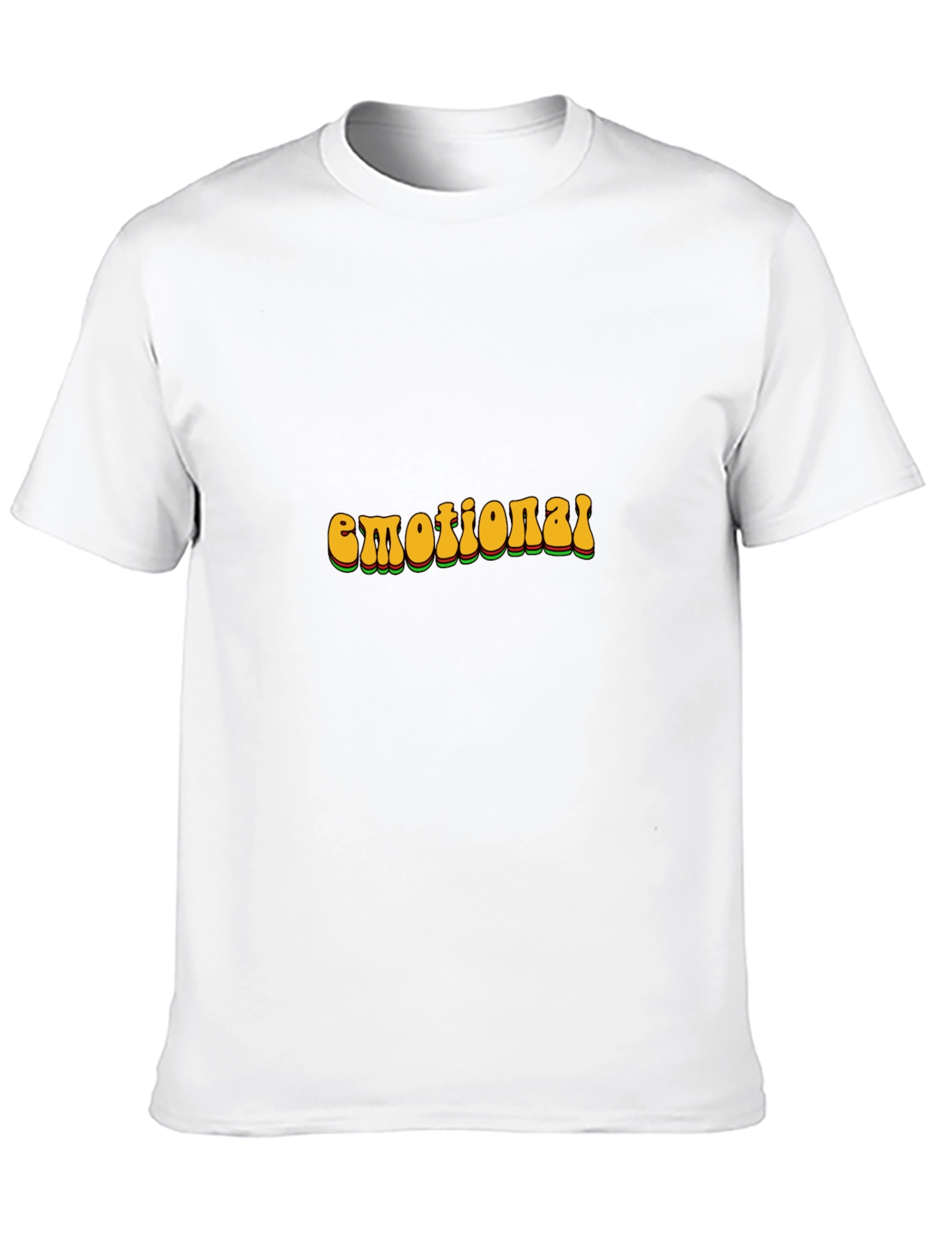 Retro Emotional Graphic T-Shirt - Black