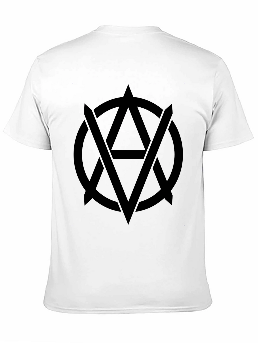 Black Tee with Occult Anarchy Symbol