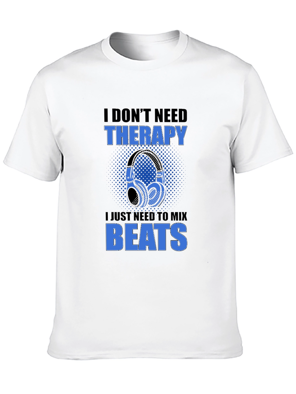 DJ Mix Beats Therapy T-Shirt - Black