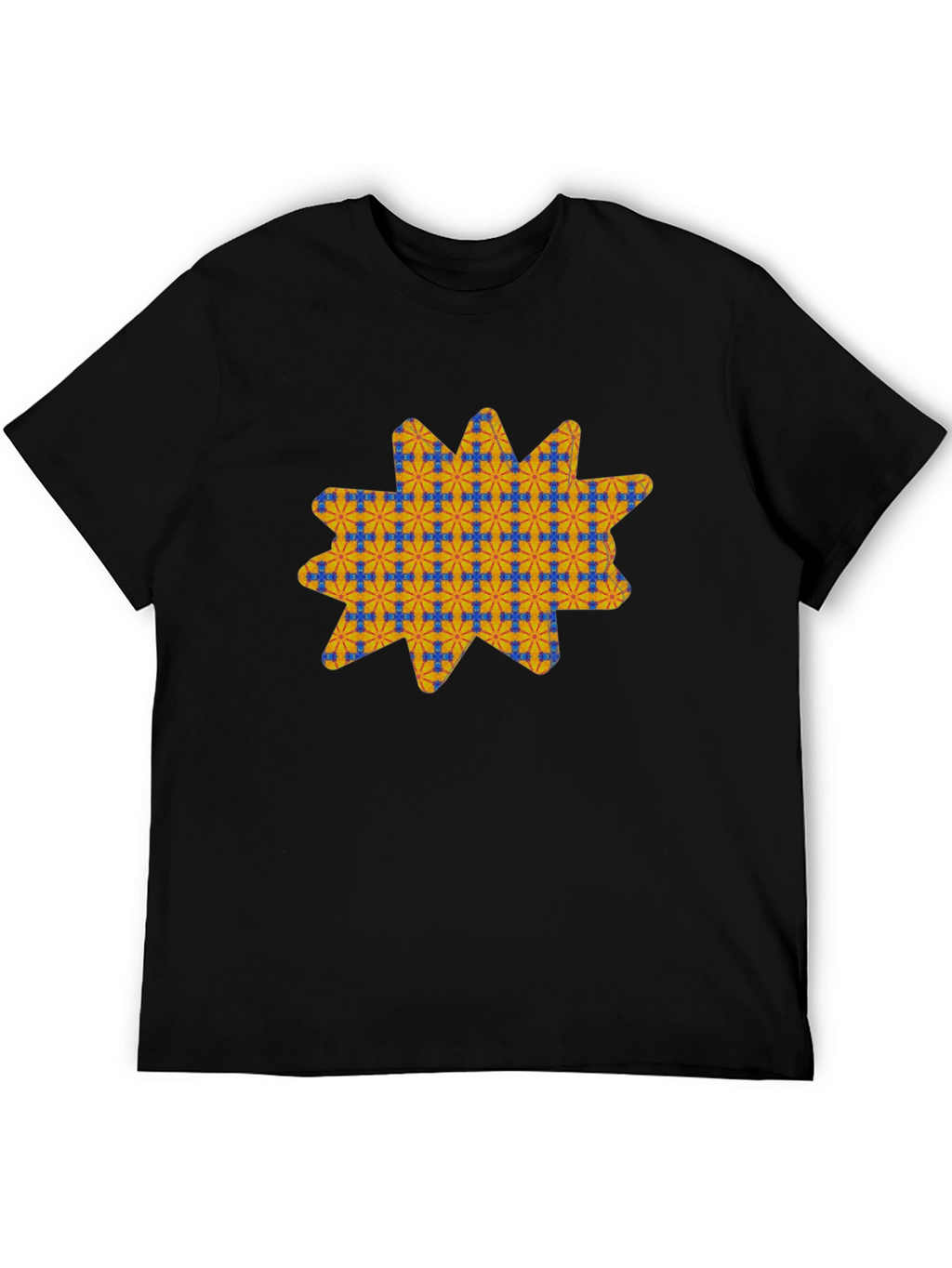 Patterned Star Graphic T-Shirt