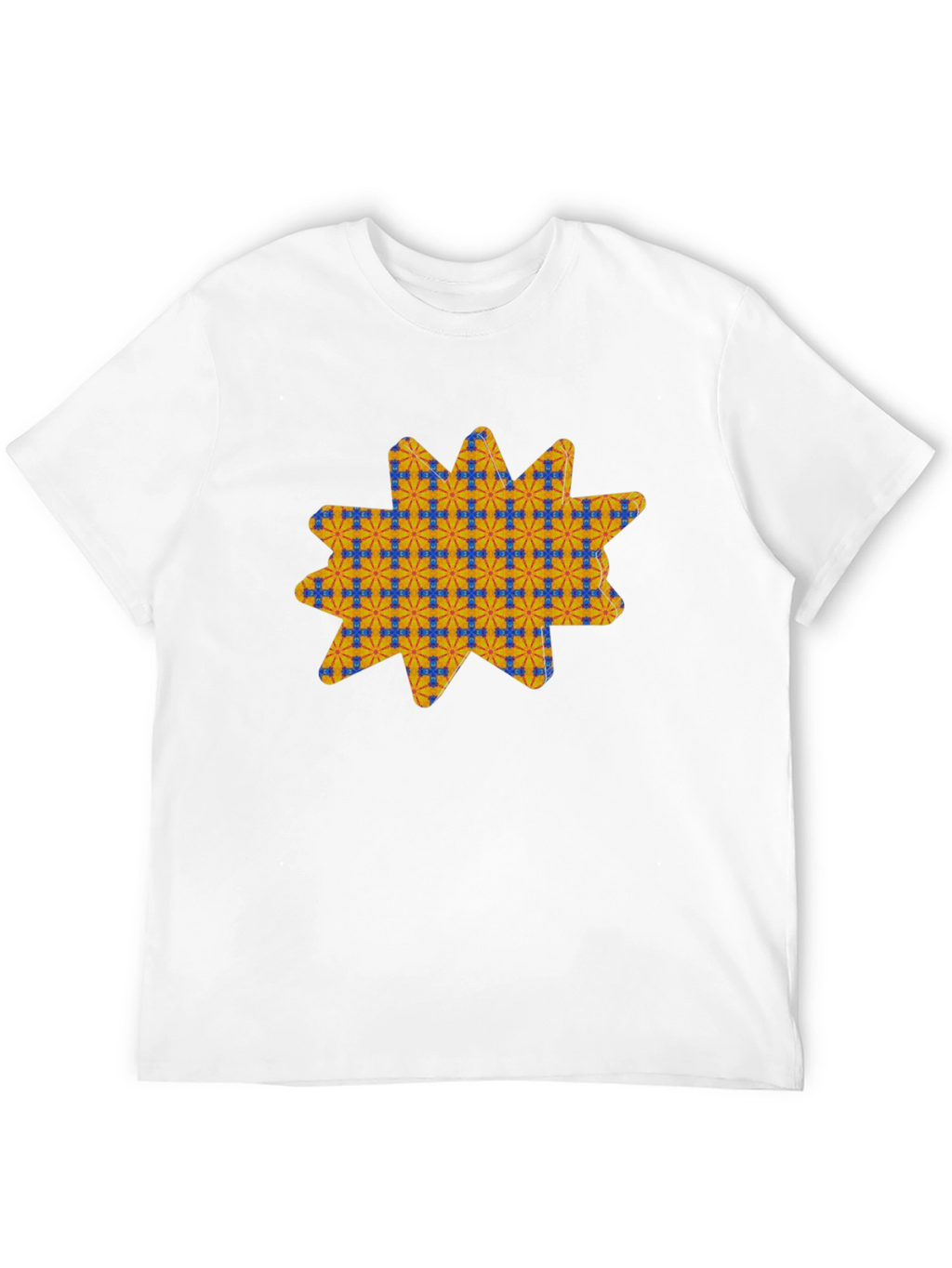 Patterned Star Graphic T-Shirt